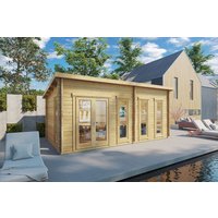 14 % billiger: Gartenhaus “Liam” 6x3m | Modernes Gartenblockhaus 16m² | Ideales Homeoffice, Fitnessraum oder Spielzimmer | Flachdach-Gartenhaus Unkategorisiert online kaufen