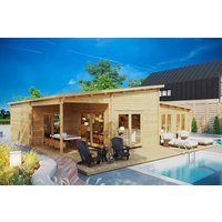 2 Schlafzimmer Blockbohlenhaus “Toledo” 11x10m mit Schlafboden, mit Terrasse Unkategorisiert online kaufen 2 Schlafzimmer Blockbohlenhaus “Toledo” 11x10m mit Schlafboden, mit Terrasse Unkategorisiert online kaufen