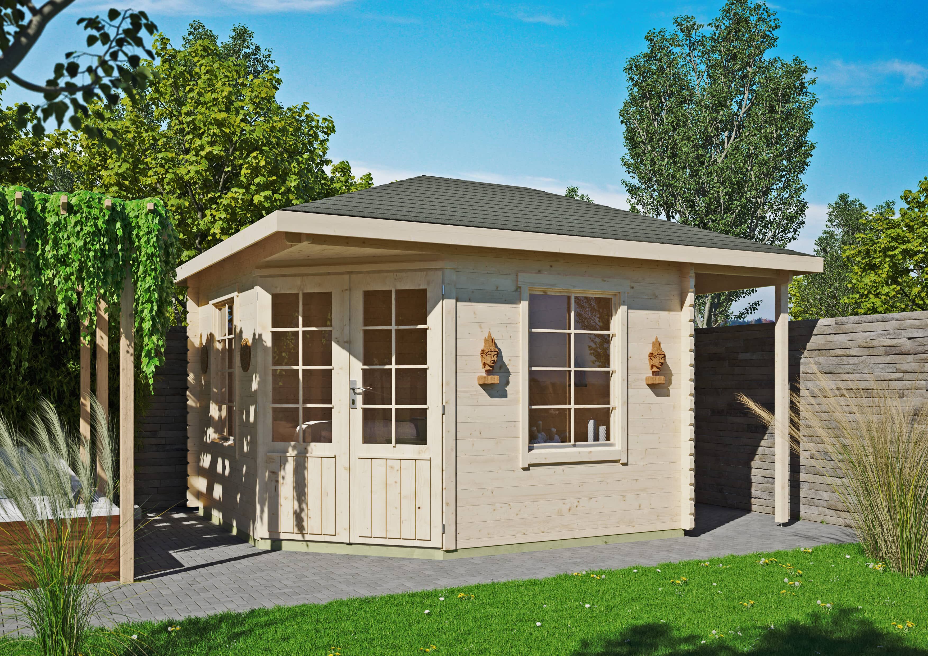5-Eck Holzgartenhaus Modell Isa 40 C | 4x3m Unkategorisiert online kaufen