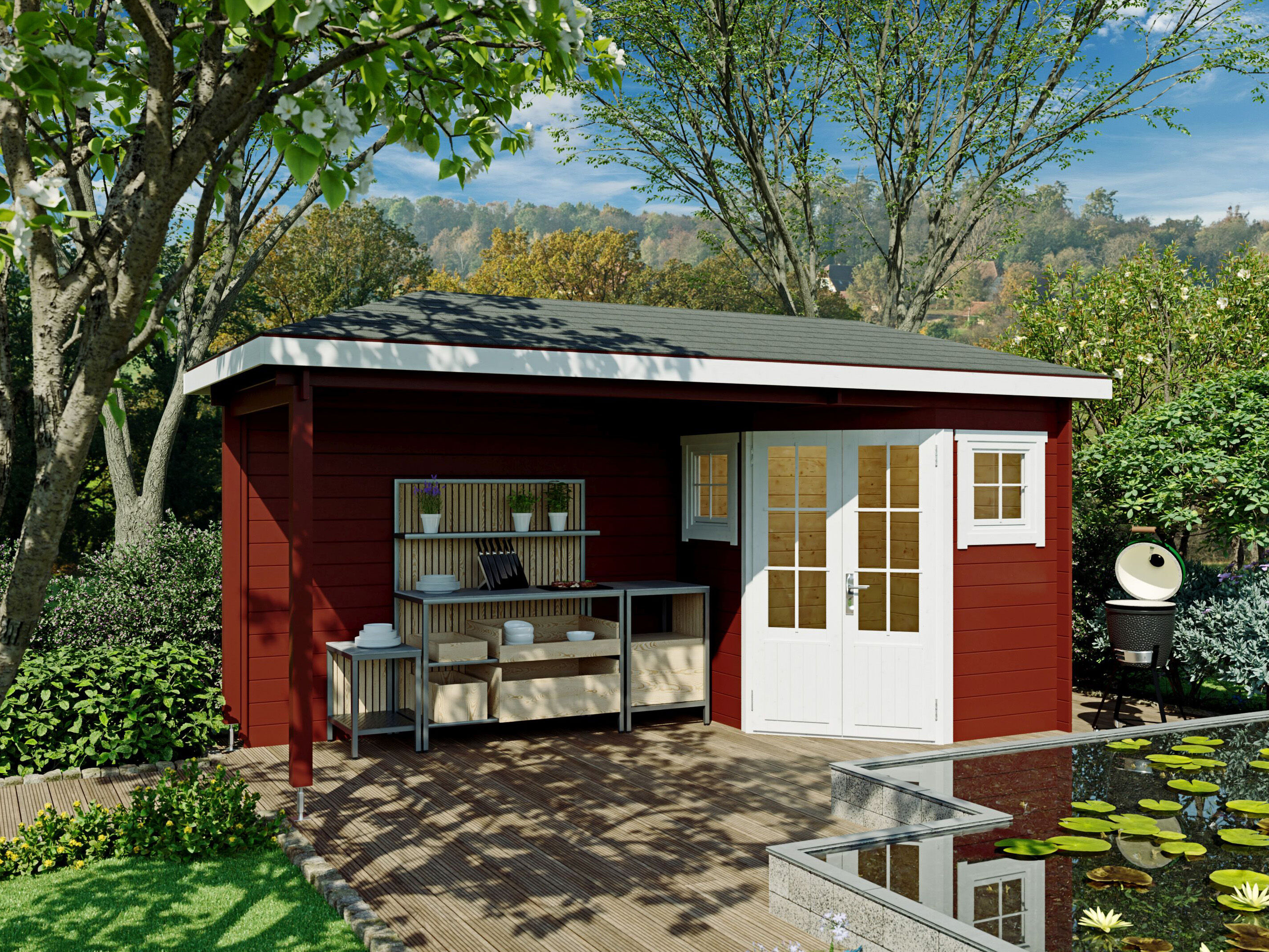 Fjordholz 5-Eck Holzgartenhaus Modell Evelyn 1C | 5x3m Unkategorisiert online kaufen Fjordholz 5-Eck Holzgartenhaus Modell Evelyn 1C | 5x3m Unkategorisiert online kaufen