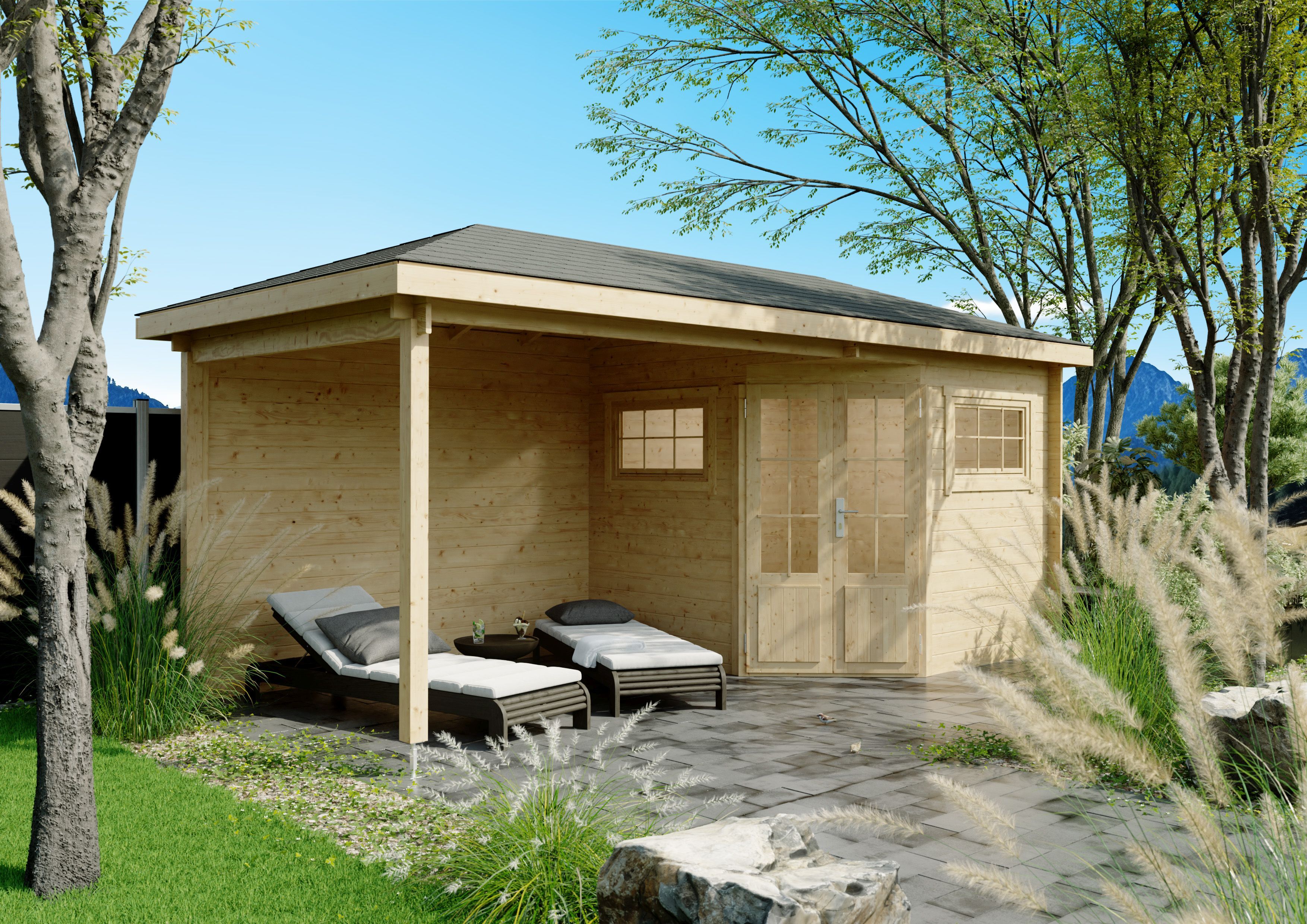 Fjordholz 5-Eck Holzgartenhaus Modell Evelyn 2C | 5x3m Unkategorisiert online kaufen Fjordholz 5-Eck Holzgartenhaus Modell Evelyn 2C | 5x3m Unkategorisiert online kaufen