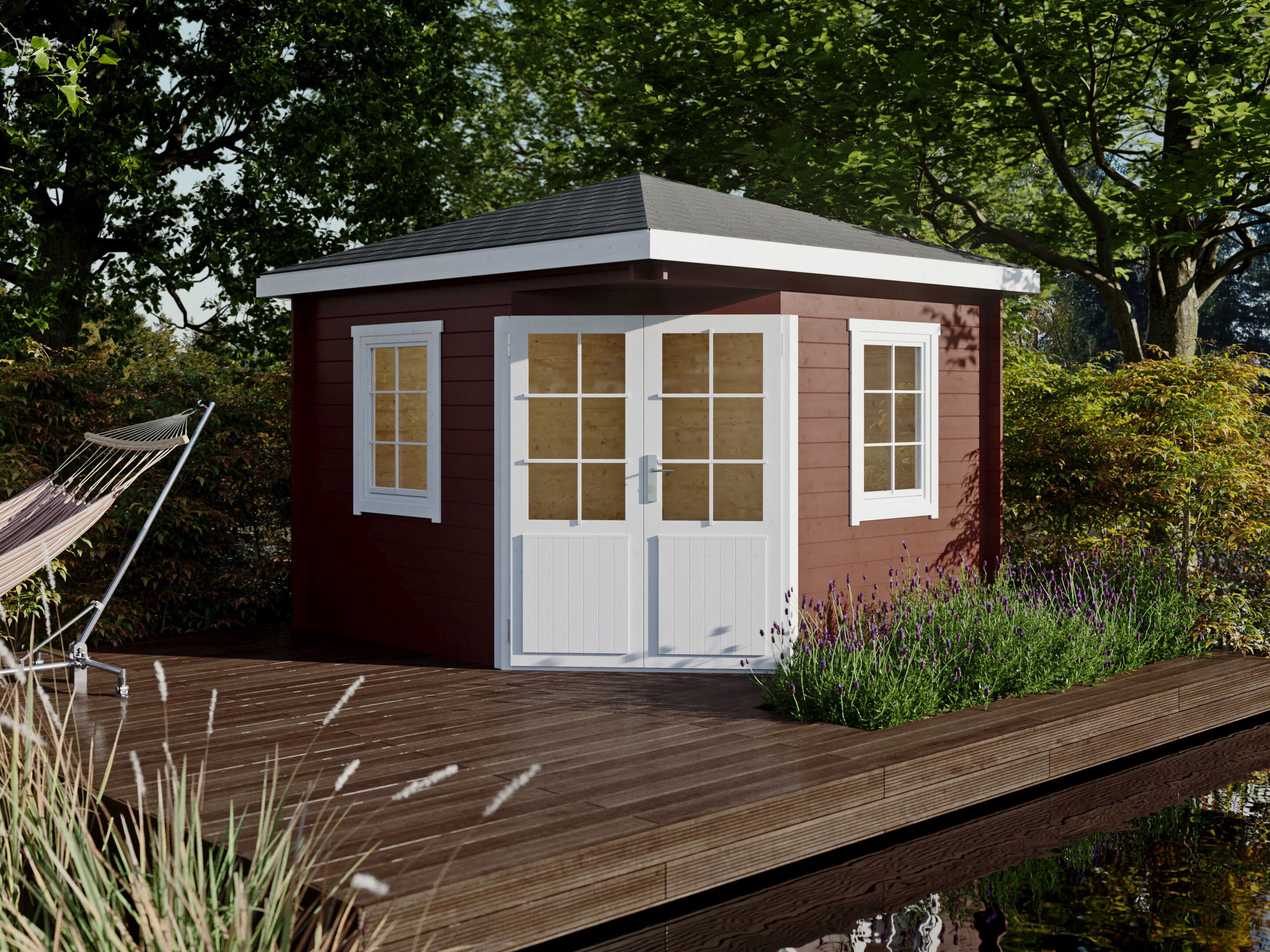 Fjordholz 5-Eck Holzgartenhaus Modell Evelyn 3A | 3x3m Unkategorisiert online kaufen
