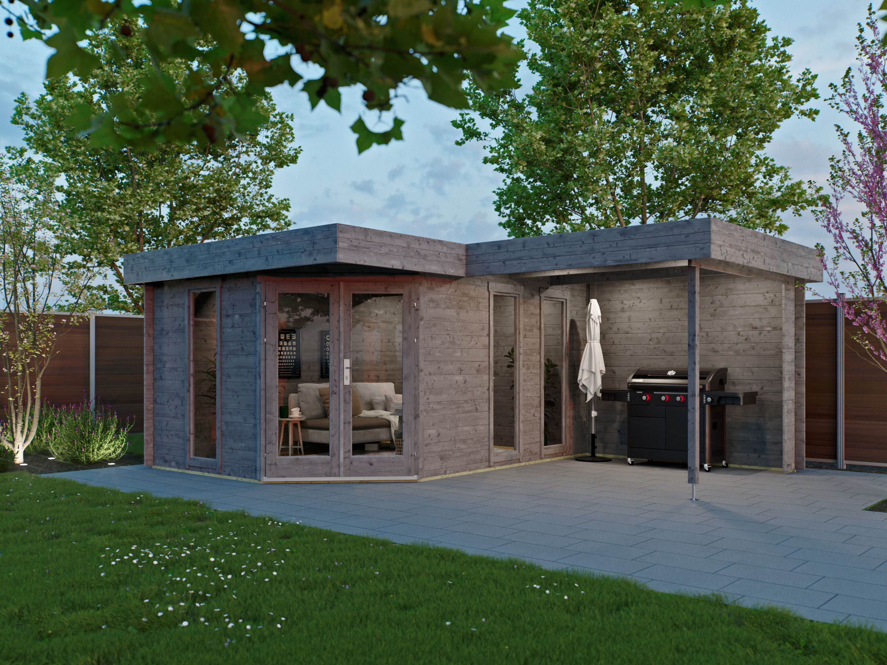 Fjordholz 5-Eck Holzgartenhaus Modell Miro 28 | 6x5m Unkategorisiert online kaufen