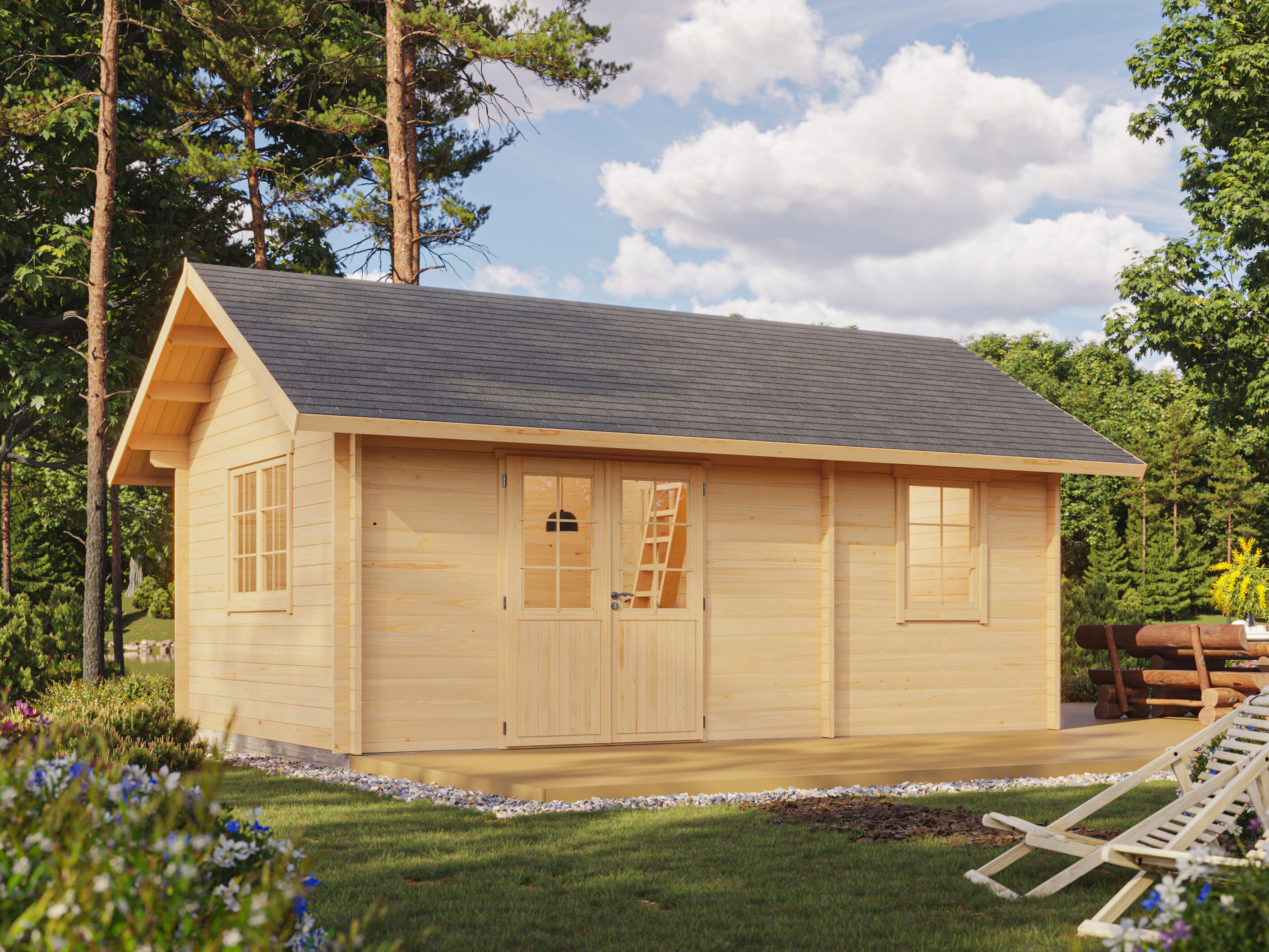 Fjordholz Ferien- und Freizeithaus Modell Texas 7 | 6x4m Unkategorisiert online kaufen Fjordholz Ferien- und Freizeithaus Modell Texas 7 | 6x4m Unkategorisiert online kaufen