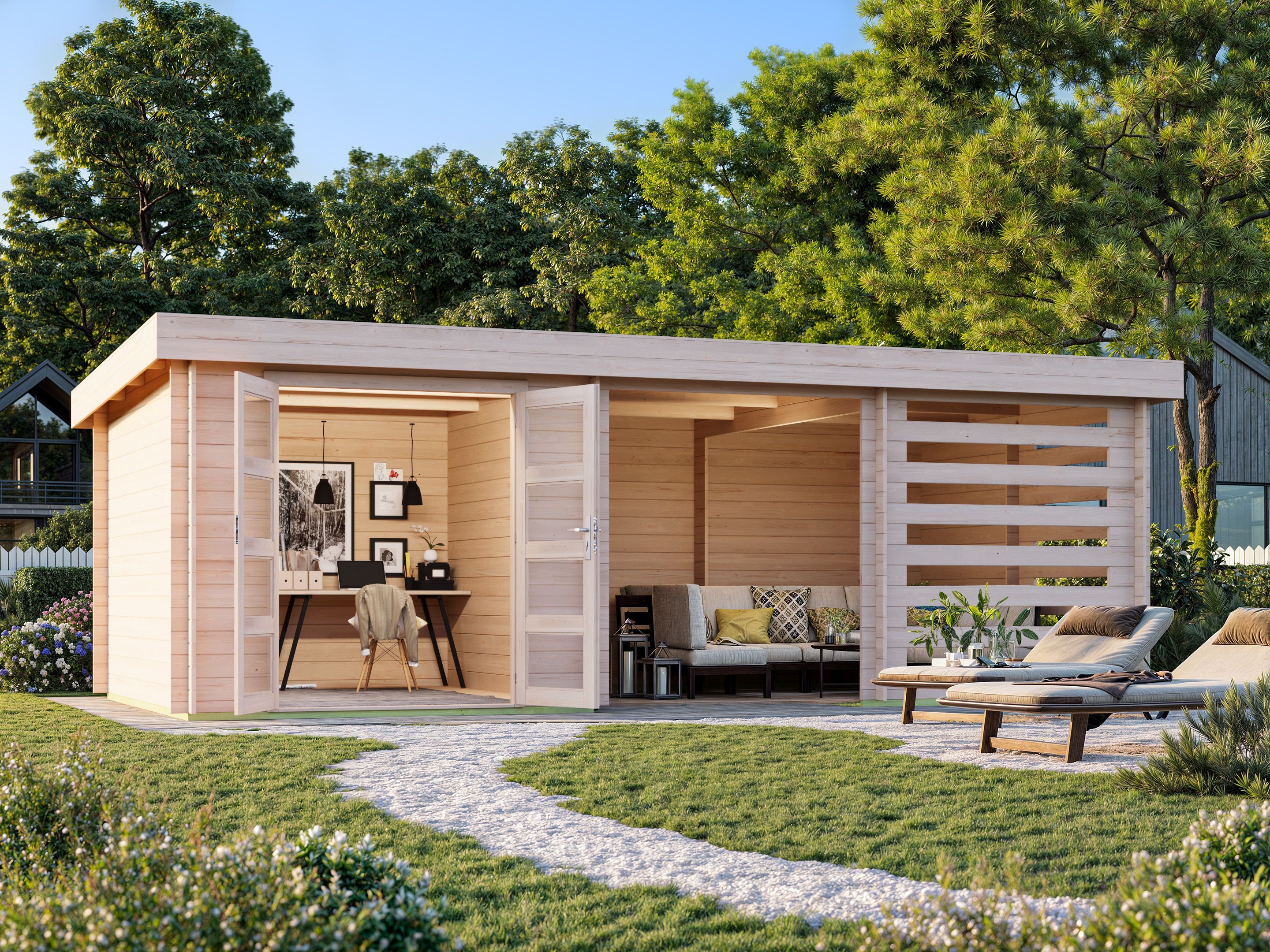 Fjordholz Flachdach Holzgartenhaus Modell Samim 28 | 6x3m Unkategorisiert online kaufen Fjordholz Flachdach Holzgartenhaus Modell Samim 28 | 6x3m Unkategorisiert online kaufen