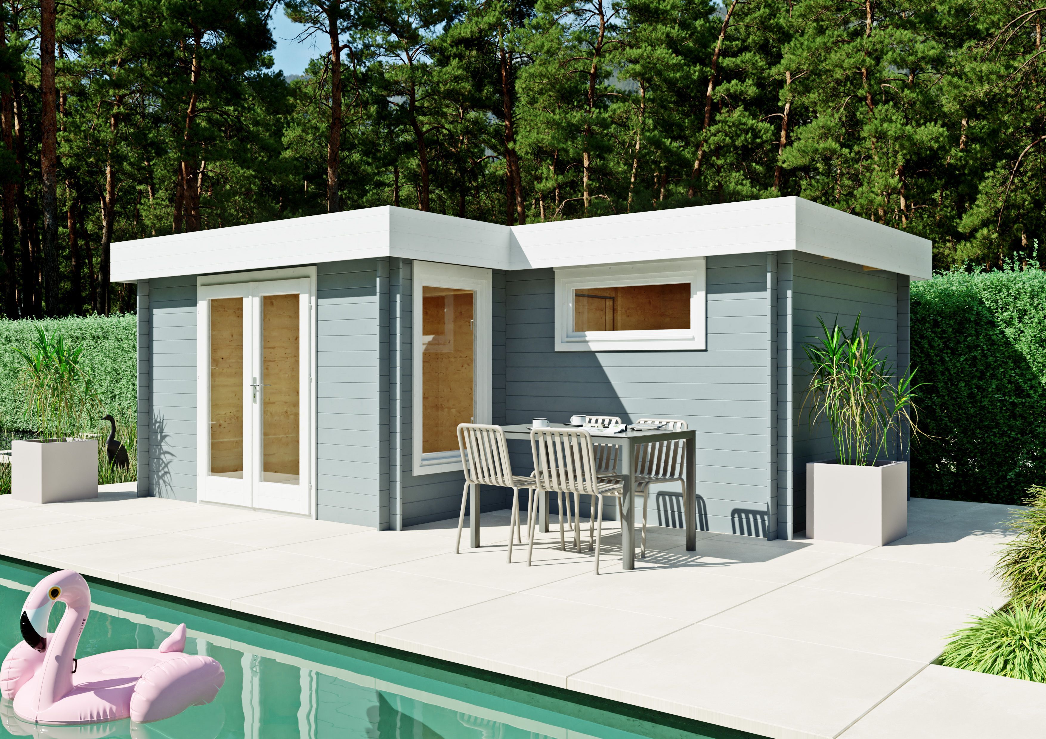 Fjordholz Flachdach Holzgartenhaus Modell Tobi 28 A | 6x4m Unkategorisiert online kaufen