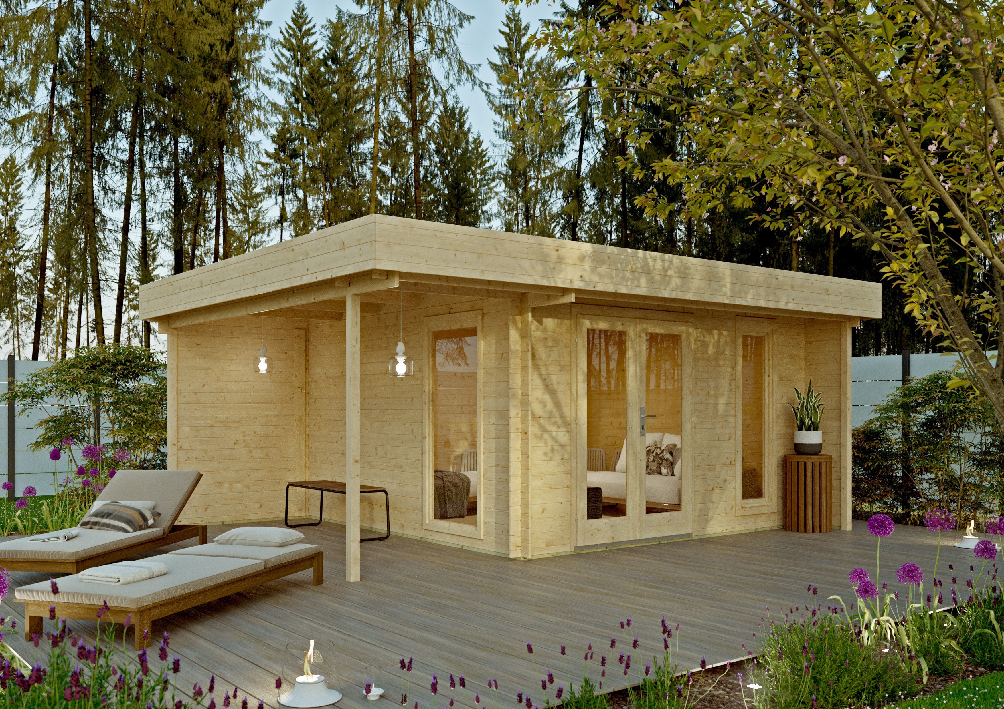 Fjordholz Flachdach Holzgartenhaus Modell Wanja 28 | 5x4m Unkategorisiert online kaufen