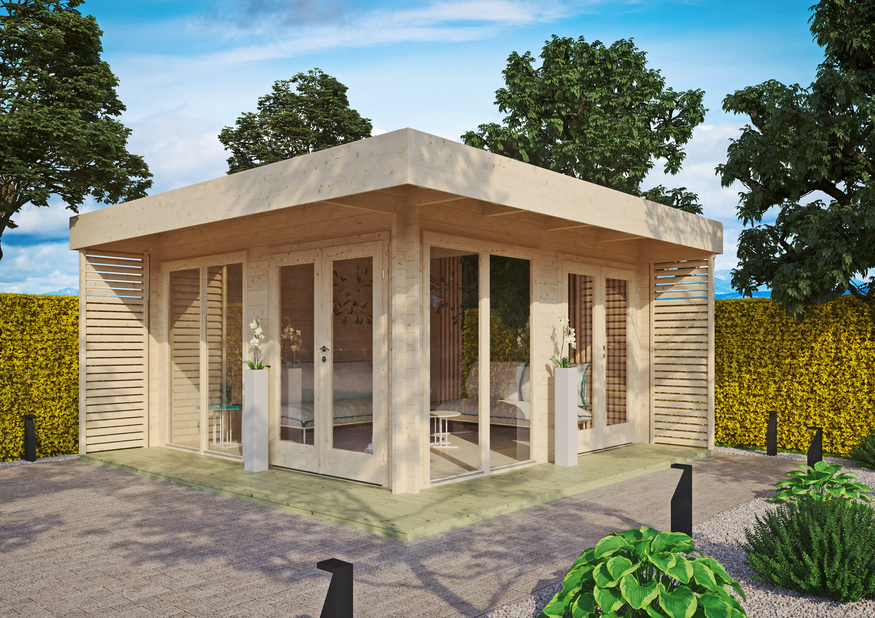 Fjordholz Gartenlounge Modell Lina 44 A | 4x4m Unkategorisiert online kaufen Fjordholz Gartenlounge Modell Lina 44 A | 4x4m Unkategorisiert online kaufen