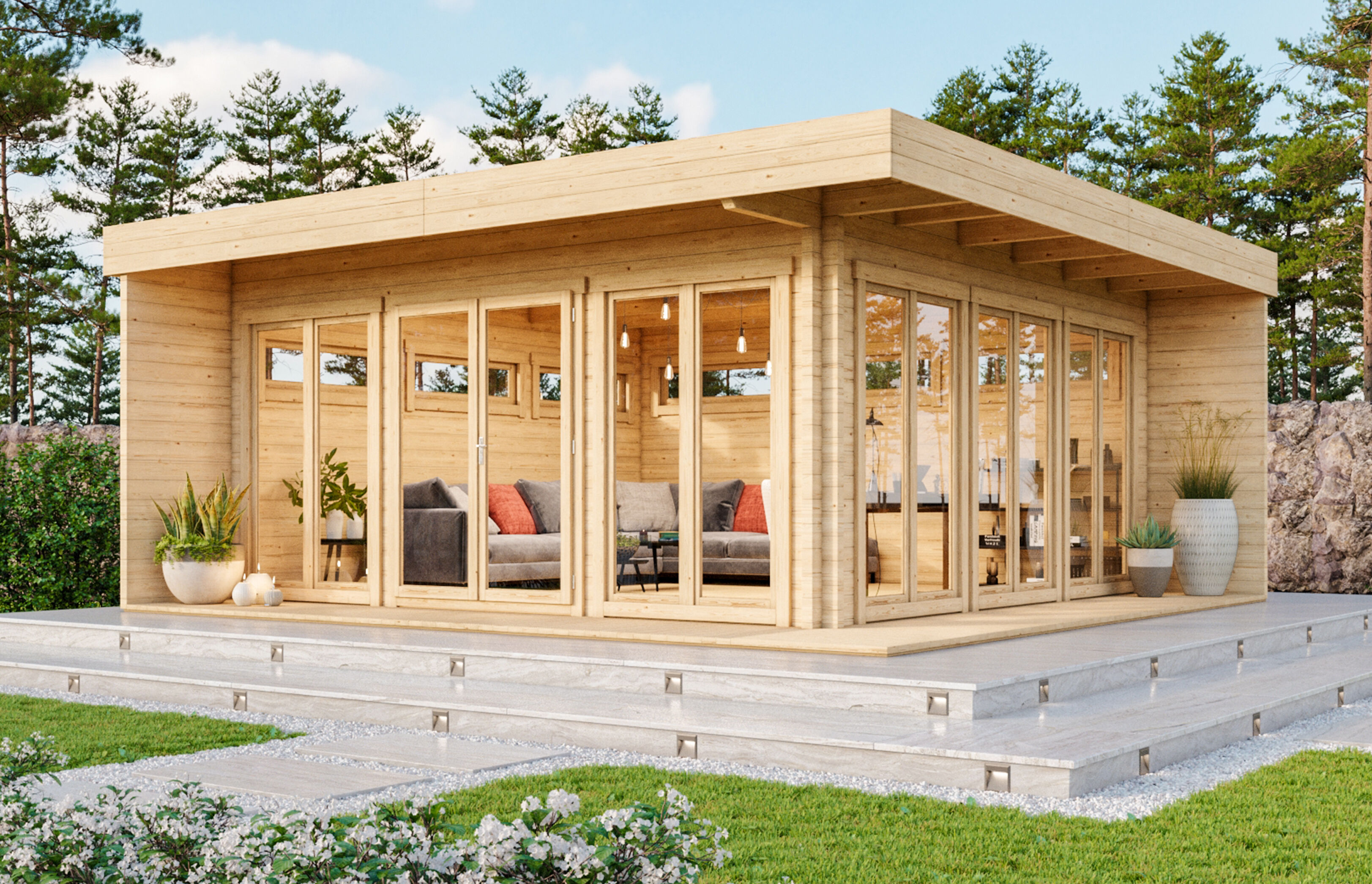 Fjordholz Gartenlounge Modell Mila 44 | 6x6m Unkategorisiert online kaufen