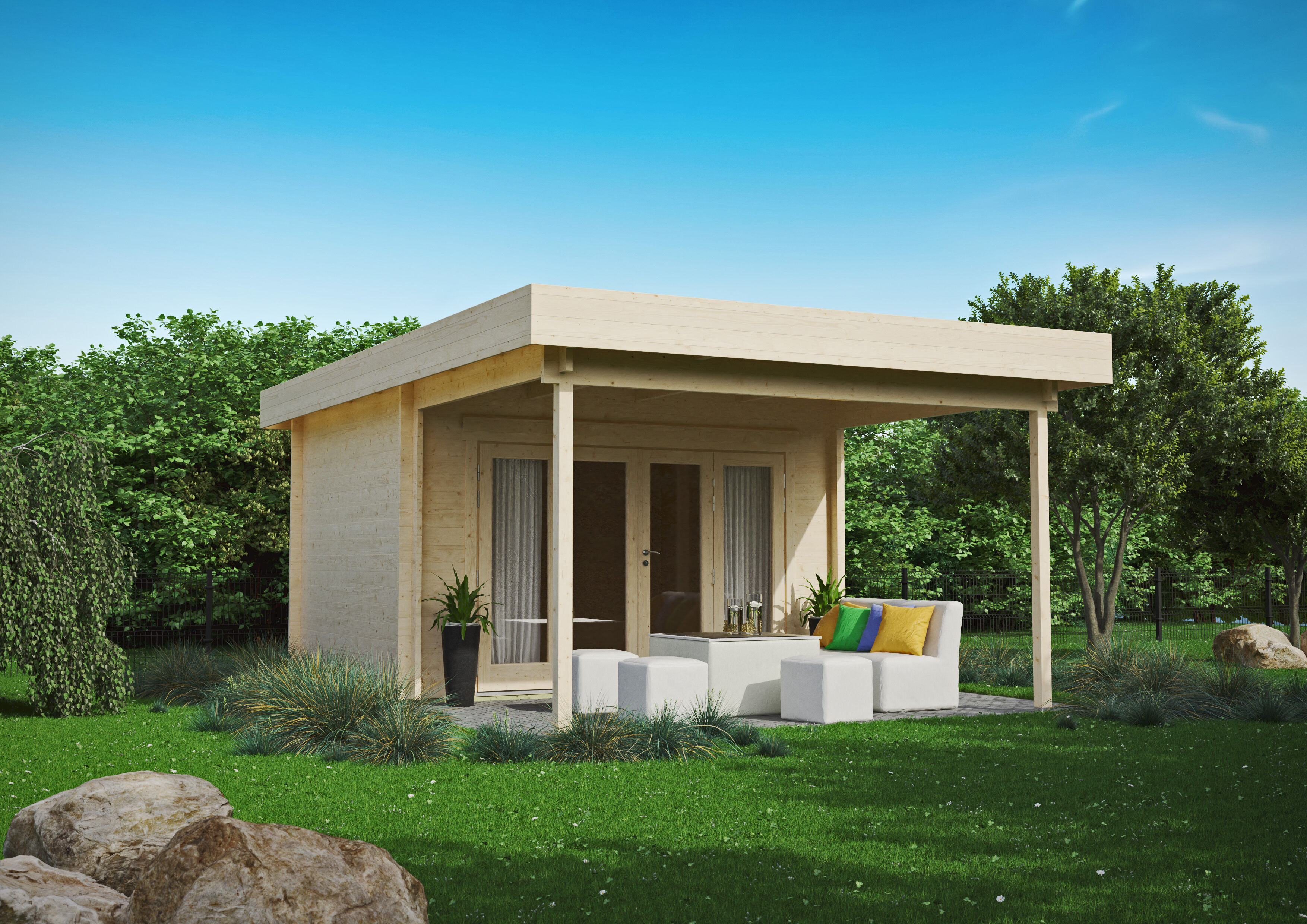 Fjordholz Gartenlounge Modell Sandra 44 D | 4x3m Unkategorisiert online kaufen