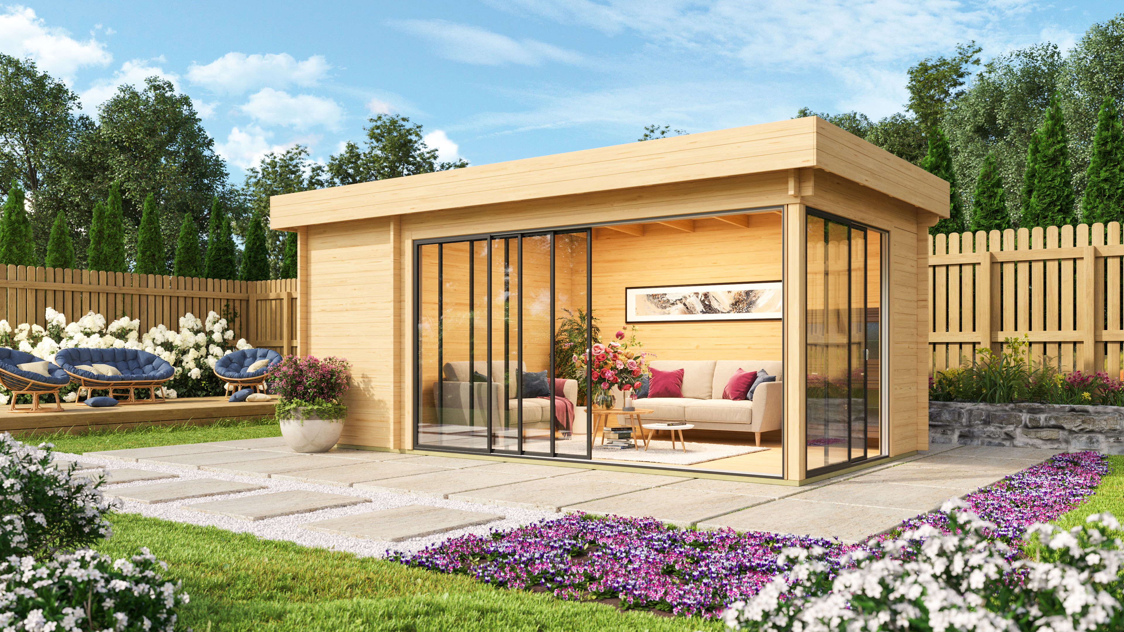 Fjordholz Holzgartenhaus Alu Concept 44 C | 6x4m Unkategorisiert online kaufen