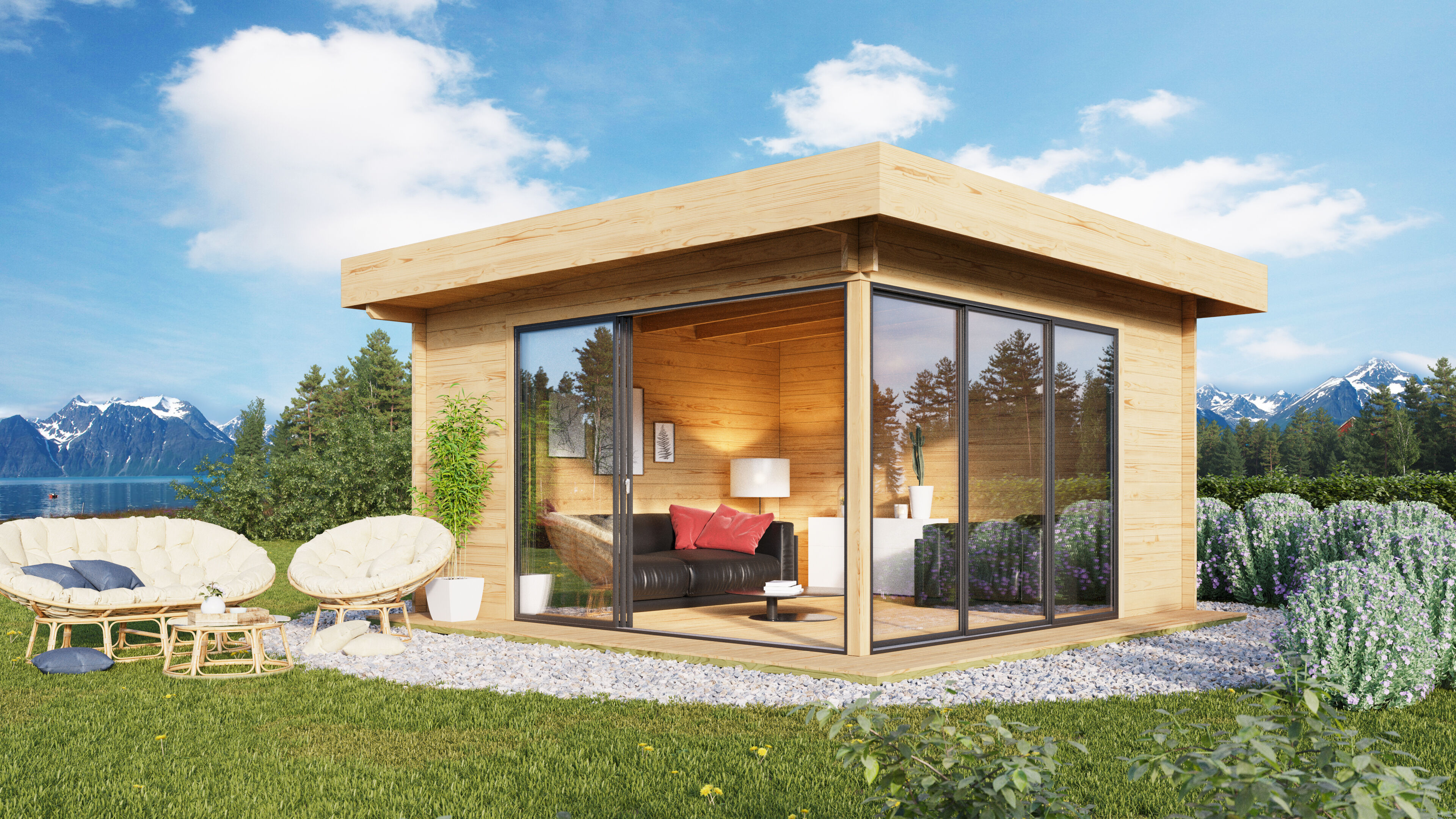 Fjordholz Holzgartenhaus Alu Concept 44 D Unkategorisiert online kaufen