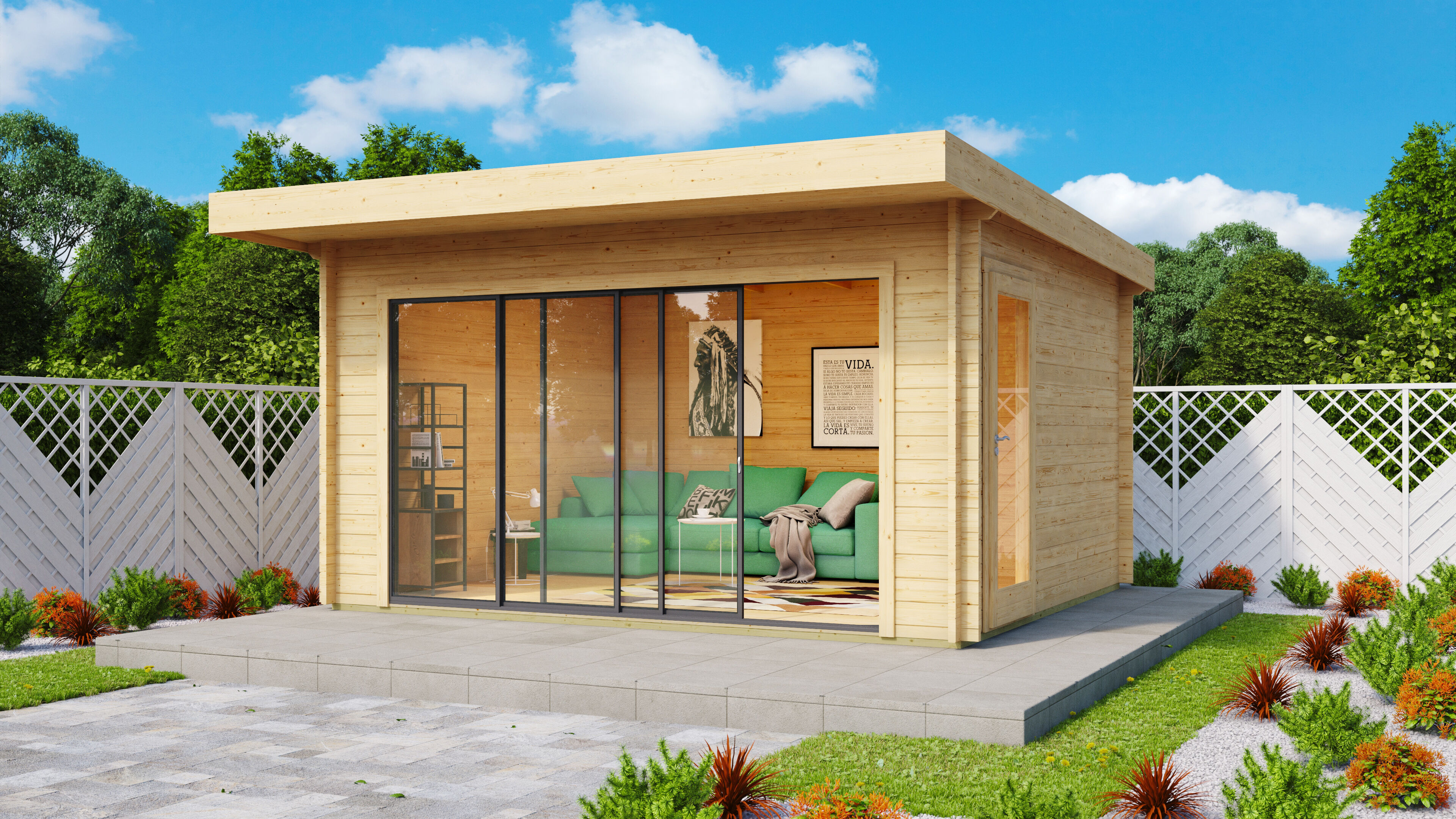 Fjordholz Holzgartenhaus Alu Concept 44 E | 6x4m Unkategorisiert online kaufen