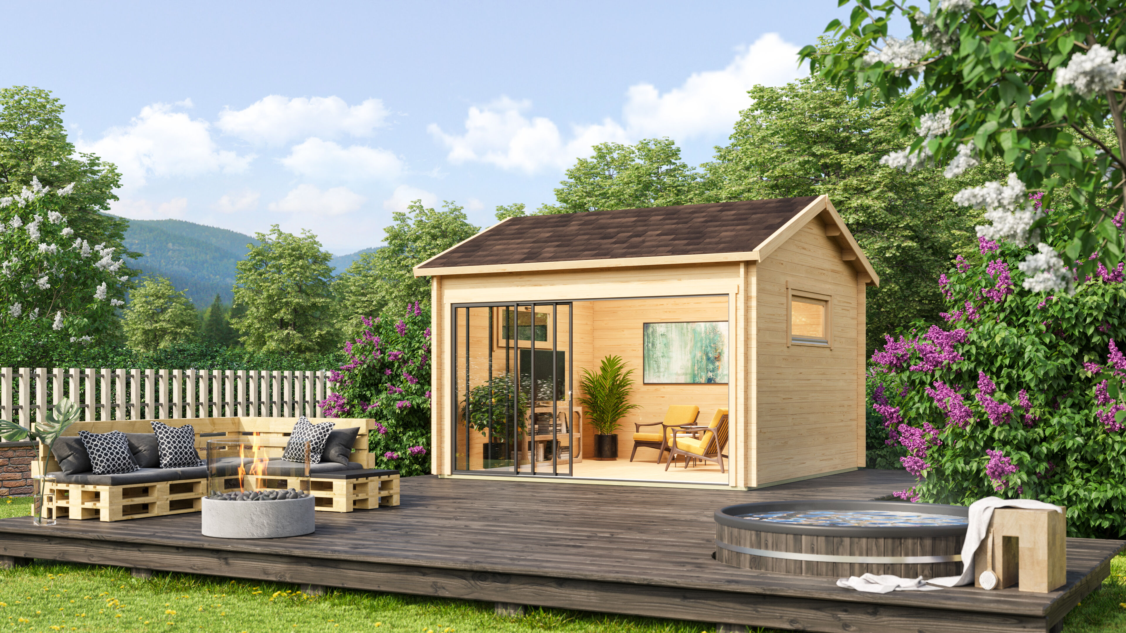 Fjordholz Holzgartenhaus Alu Concept Jara 44 A | 6x4m Unkategorisiert online kaufen