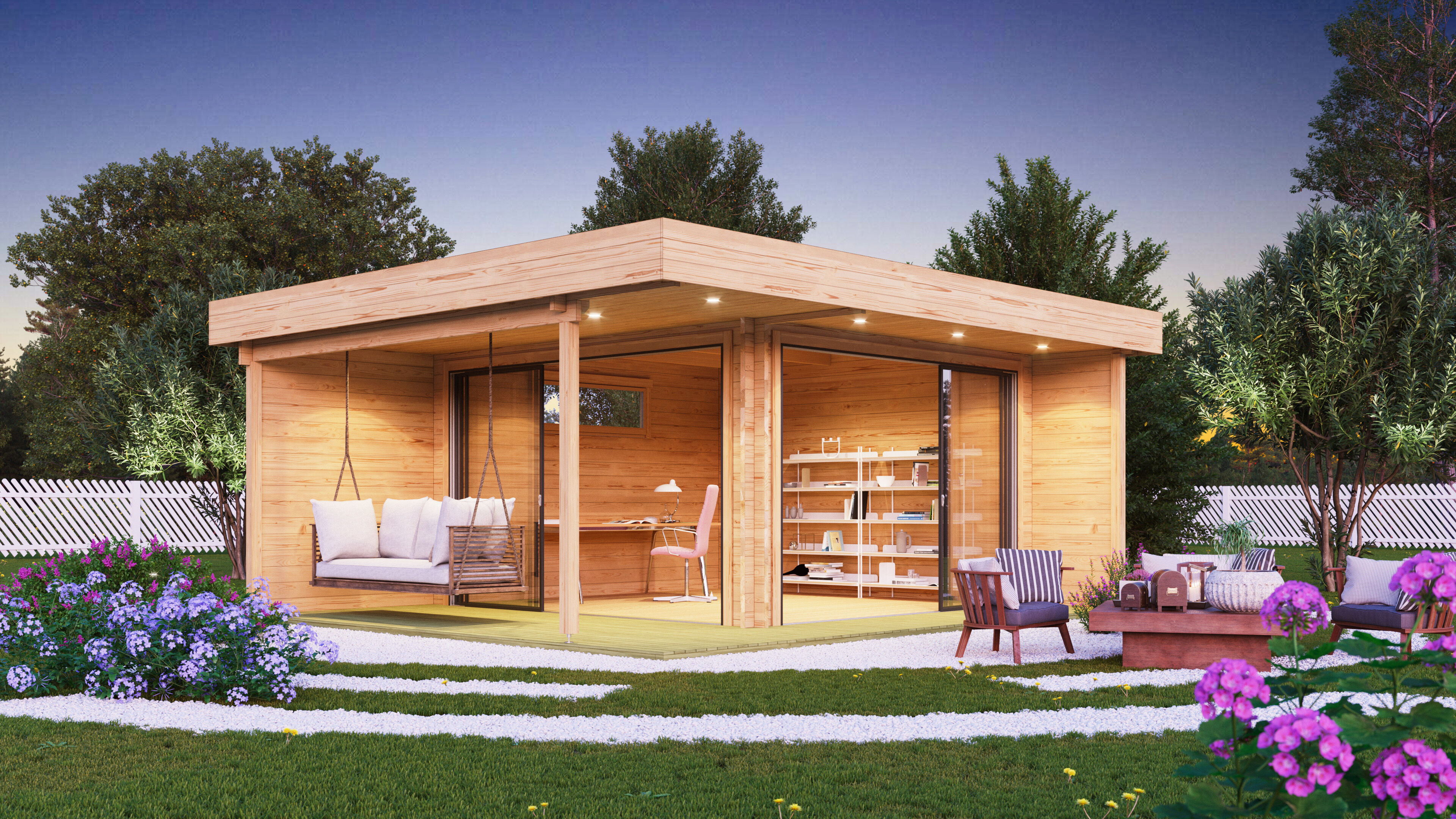 Fjordholz Holzgartenhaus Alu Concept Relax 44 A | 6x4m Unkategorisiert online kaufen