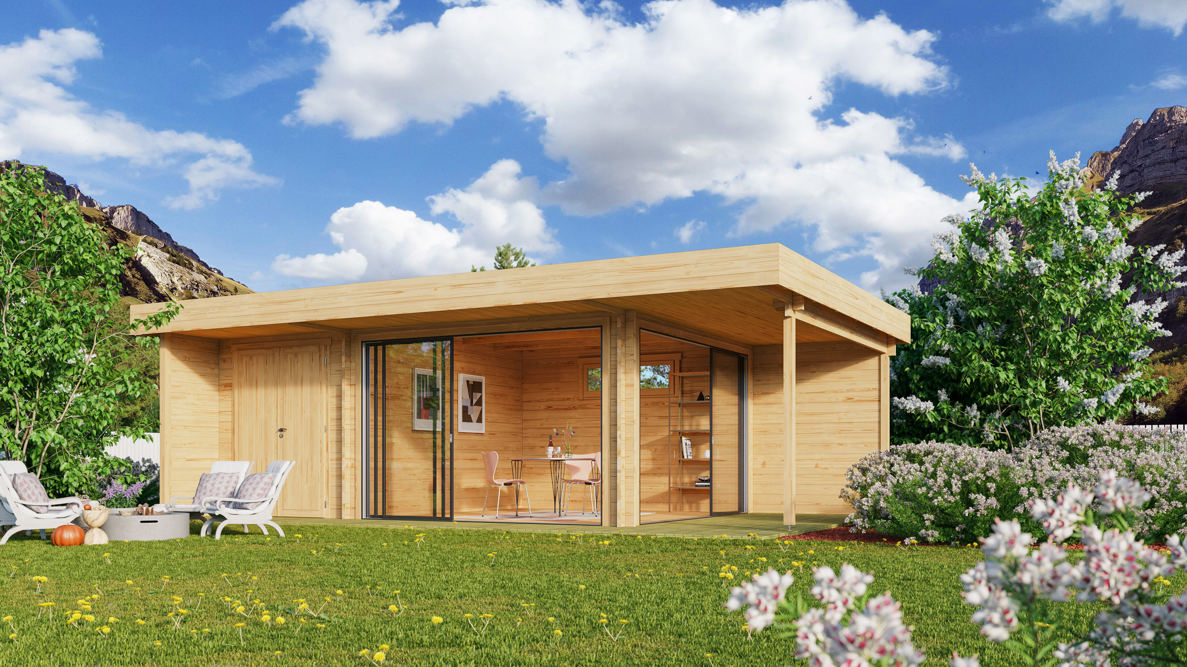 Fjordholz Holzgartenhaus Alu Concept Relax 70 C | 6x4m Unkategorisiert online kaufen