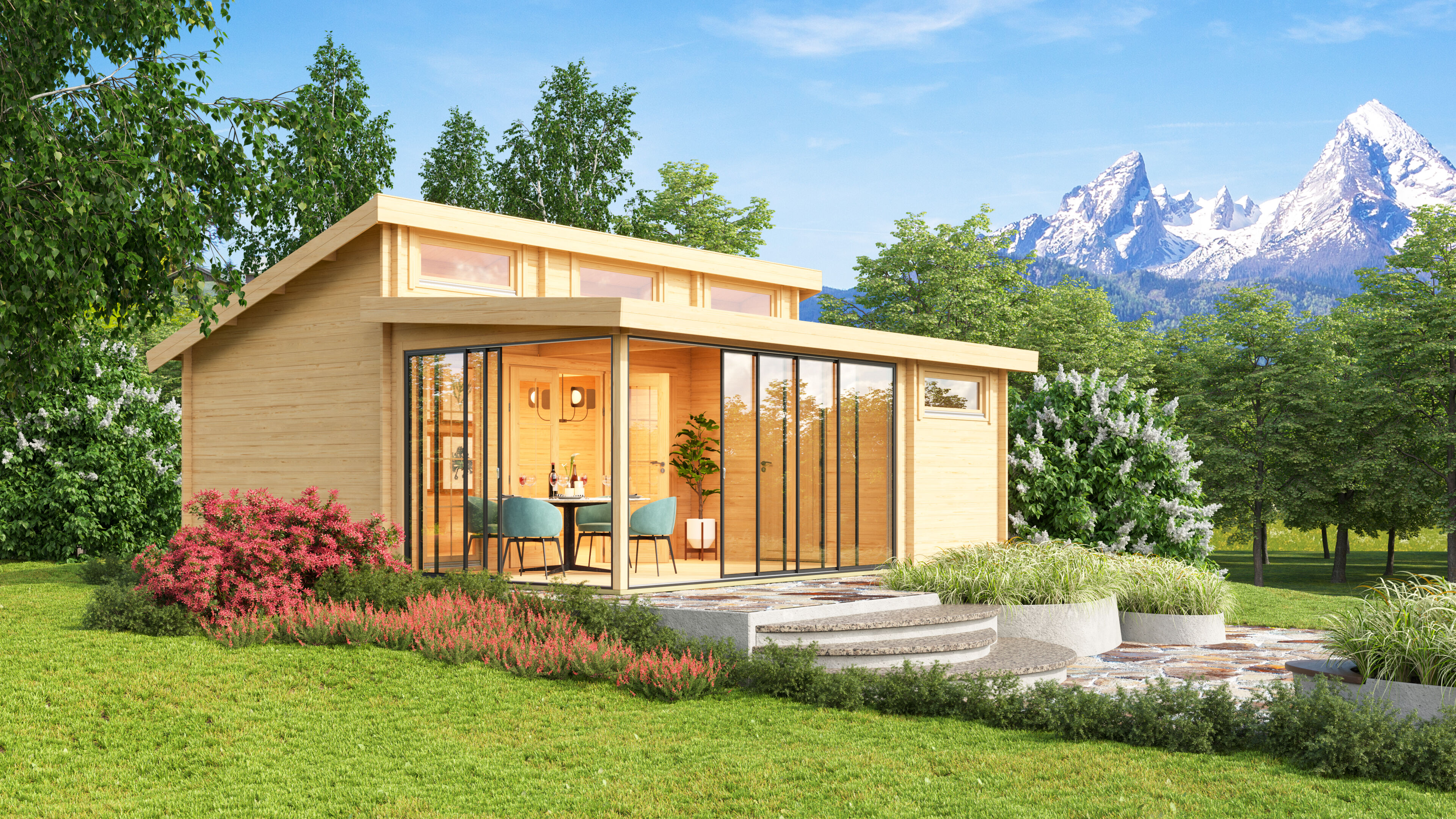 Fjordholz Holzgartenhaus Alu Concept Zürich 70 | 6x4m Unkategorisiert online kaufen