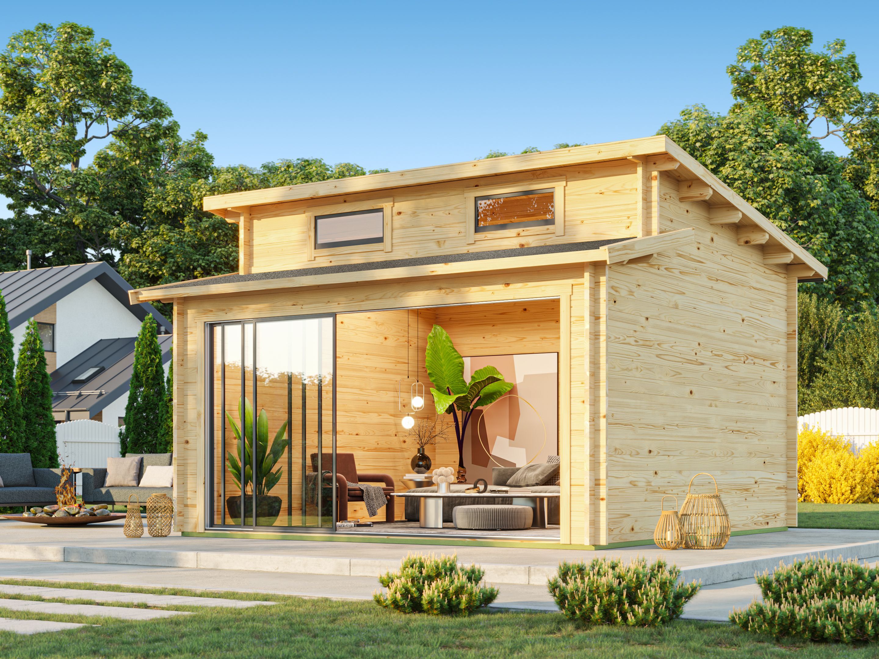Fjordholz Holzgartenhaus Avantgarde 44-B Alu | 12x8m Unkategorisiert online kaufen