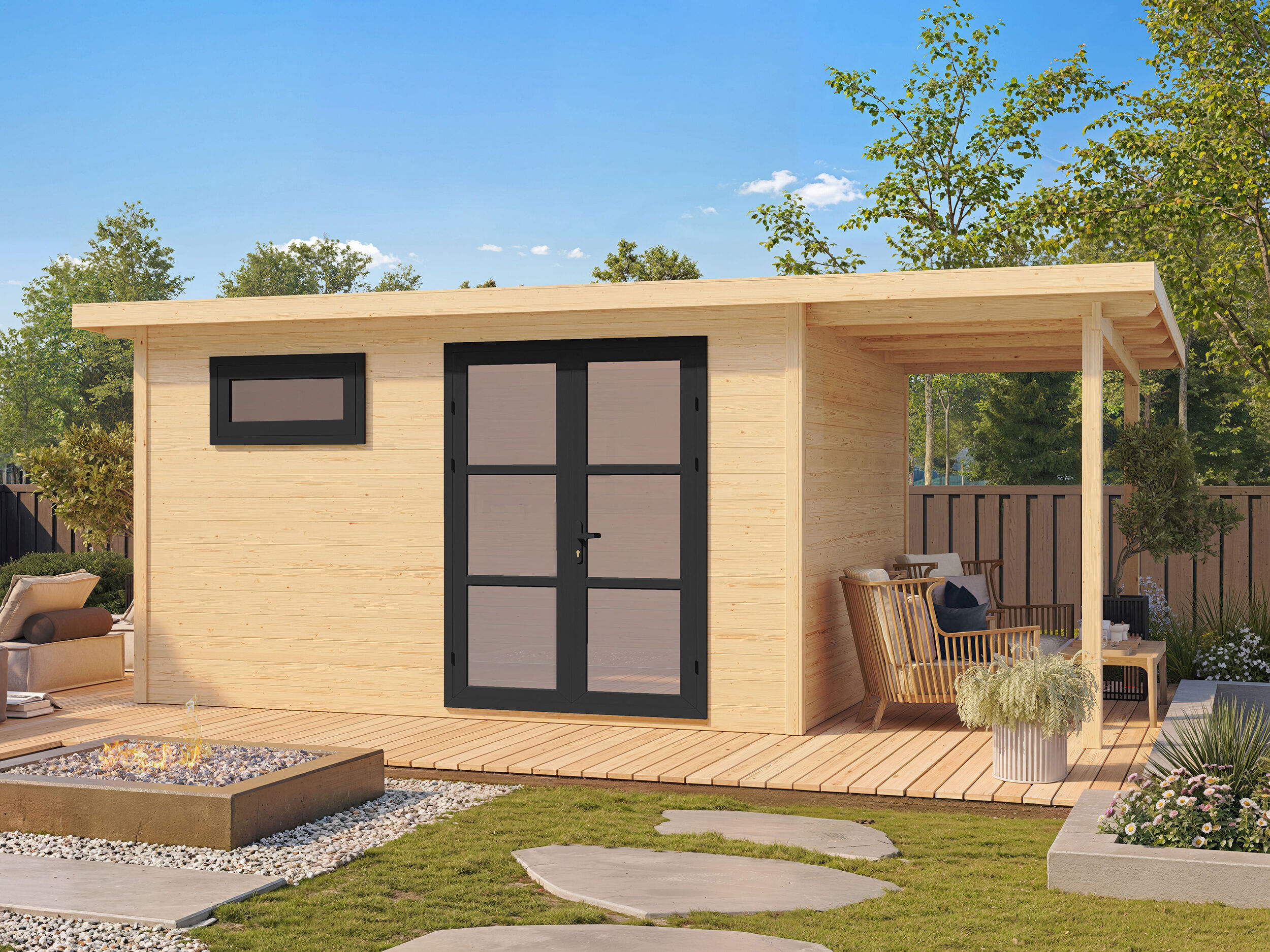 Fjordholz Holzgartenhaus Modell Alu Line 28-E | 4x3m Unkategorisiert online kaufen Fjordholz Holzgartenhaus Modell Alu Line 28-E | 4x3m Unkategorisiert online kaufen