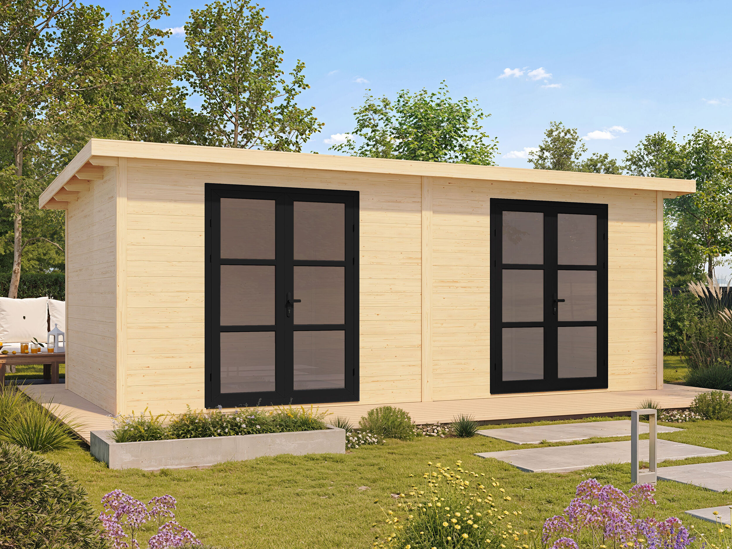 Fjordholz Holzgartenhaus Modell Alu Line 28-H | 6x3m Unkategorisiert online kaufen Fjordholz Holzgartenhaus Modell Alu Line 28-H | 6x3m Unkategorisiert online kaufen