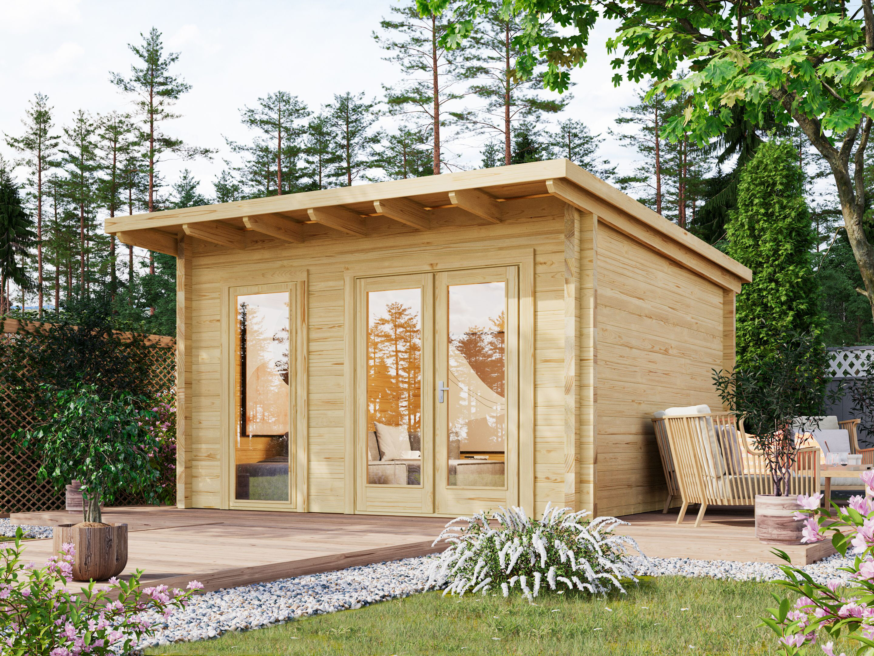 Fjordholz Holzgartenhaus Modell Berlin 70 C Modern | 4x4m Unkategorisiert online kaufen Fjordholz Holzgartenhaus Modell Berlin 70 C Modern | 4x4m Unkategorisiert online kaufen