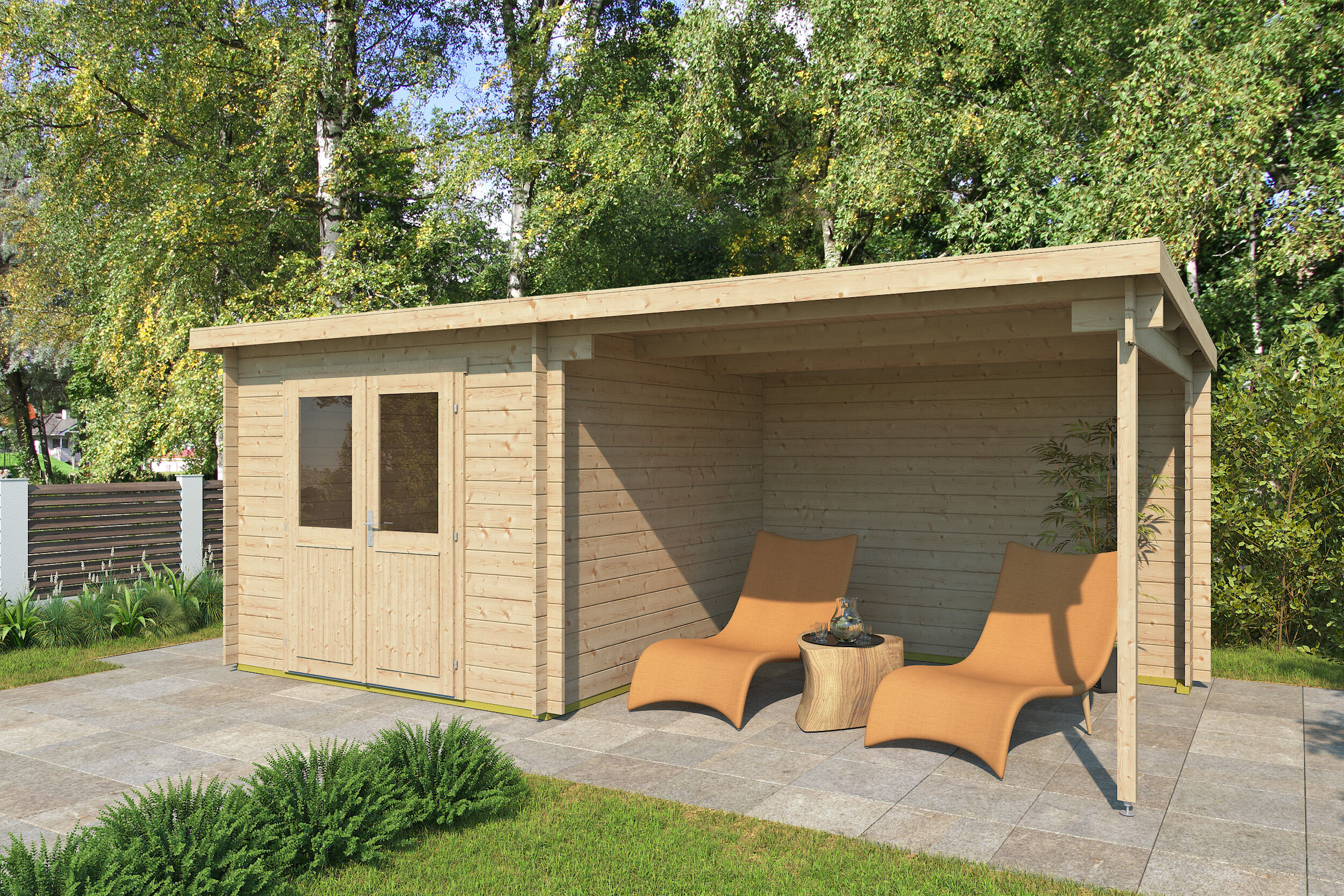 Fjordholz Holzgartenhaus Modell Gent 28 A | 6x3m Unkategorisiert online kaufen