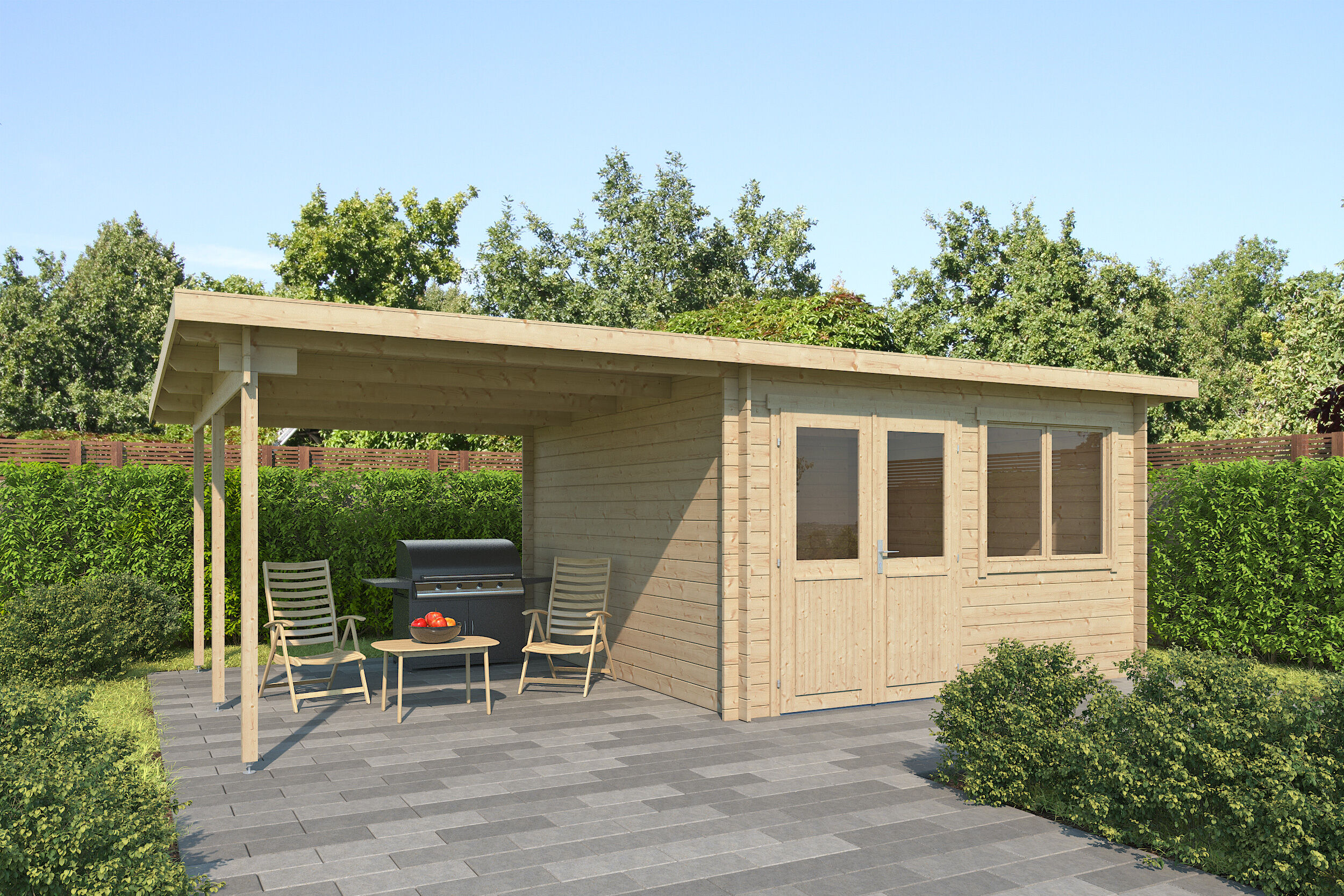 Fjordholz Holzgartenhaus Modell Inga 28 | 7x4m Unkategorisiert online kaufen