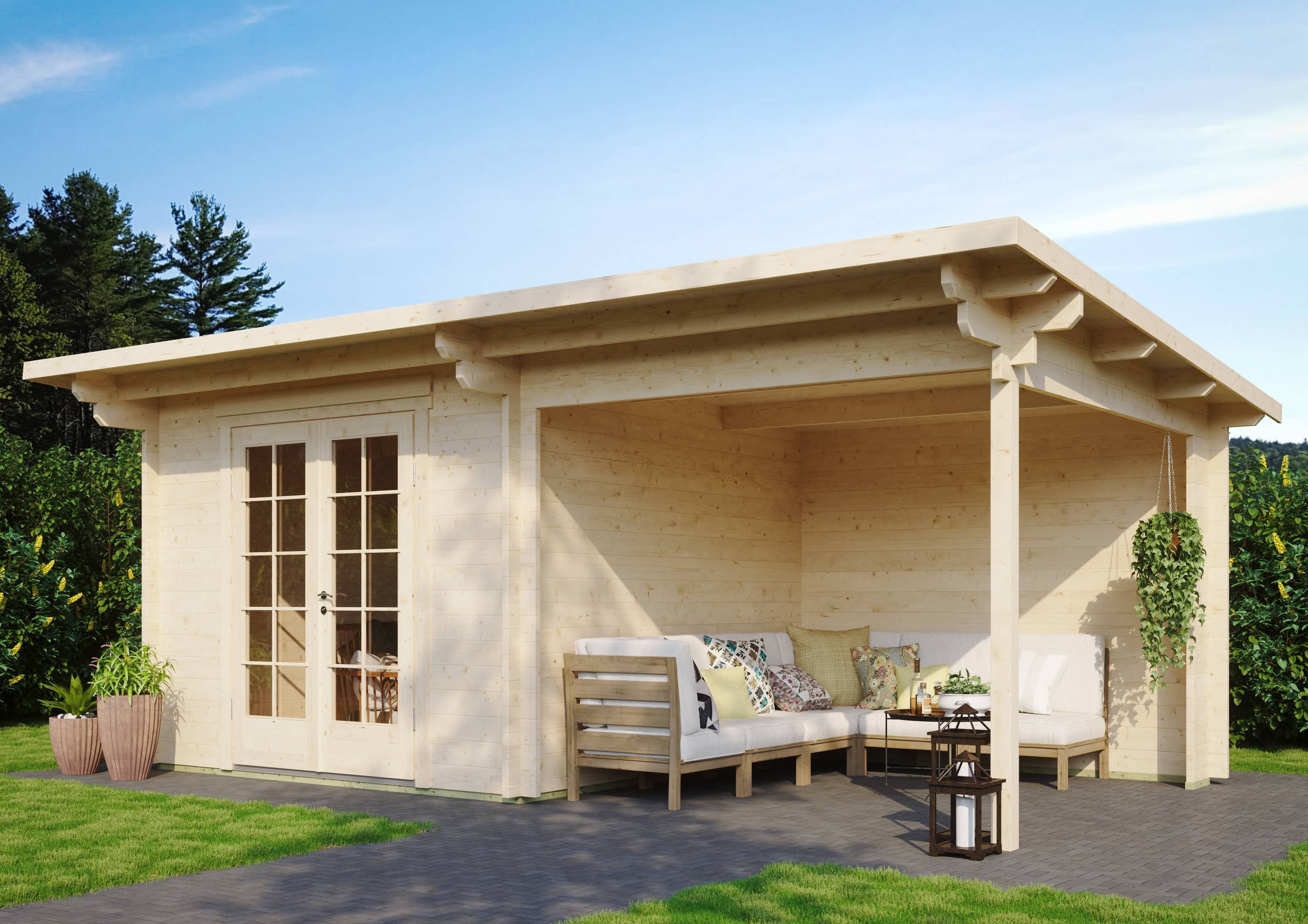 Fjordholz Holzgartenhaus Modell Jacob 44 A mit Seitend | 6x3m Unkategorisiert online kaufen