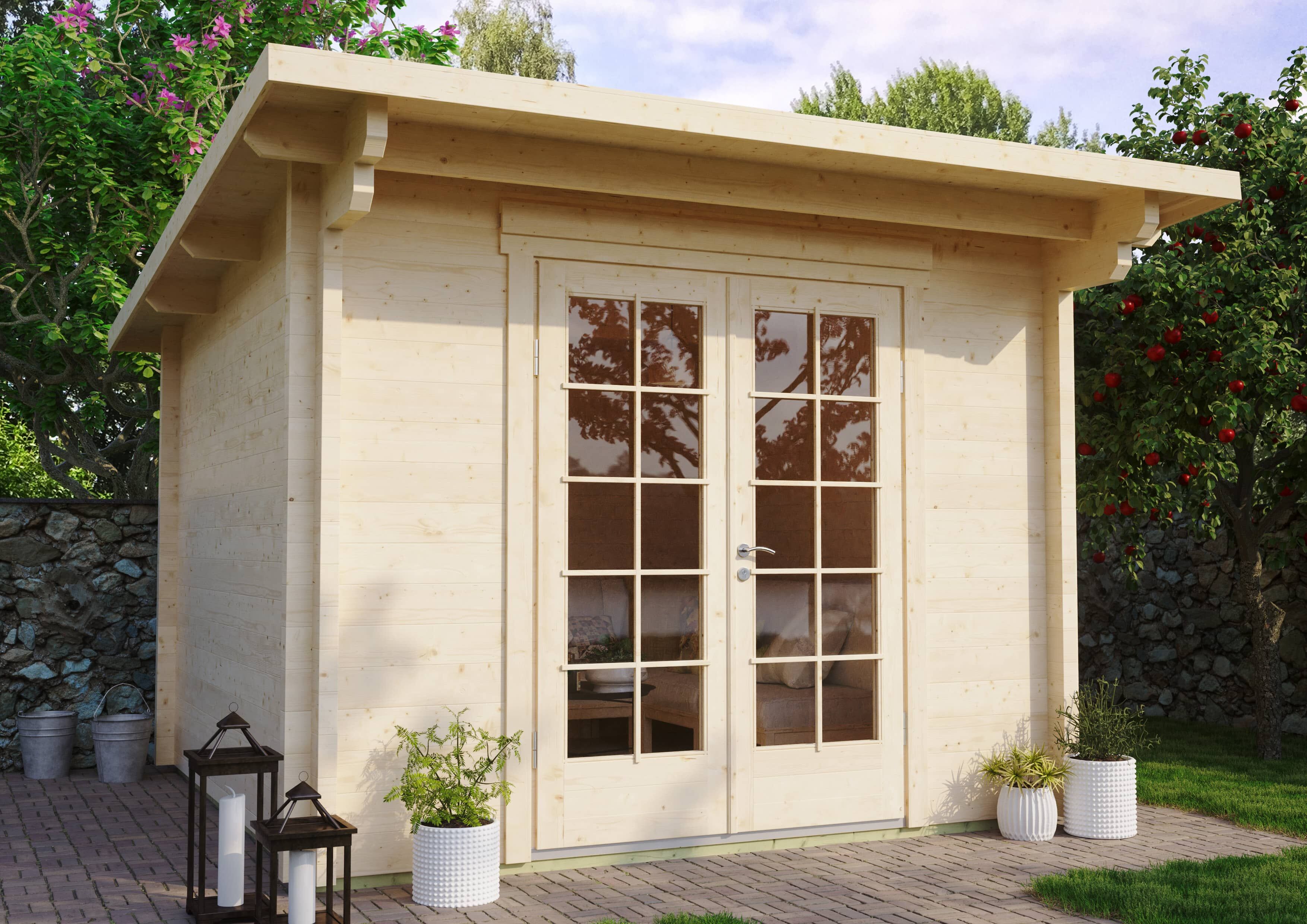 Fjordholz Holzgartenhaus Modell Jacob 70 A | 3x3m Unkategorisiert online kaufen