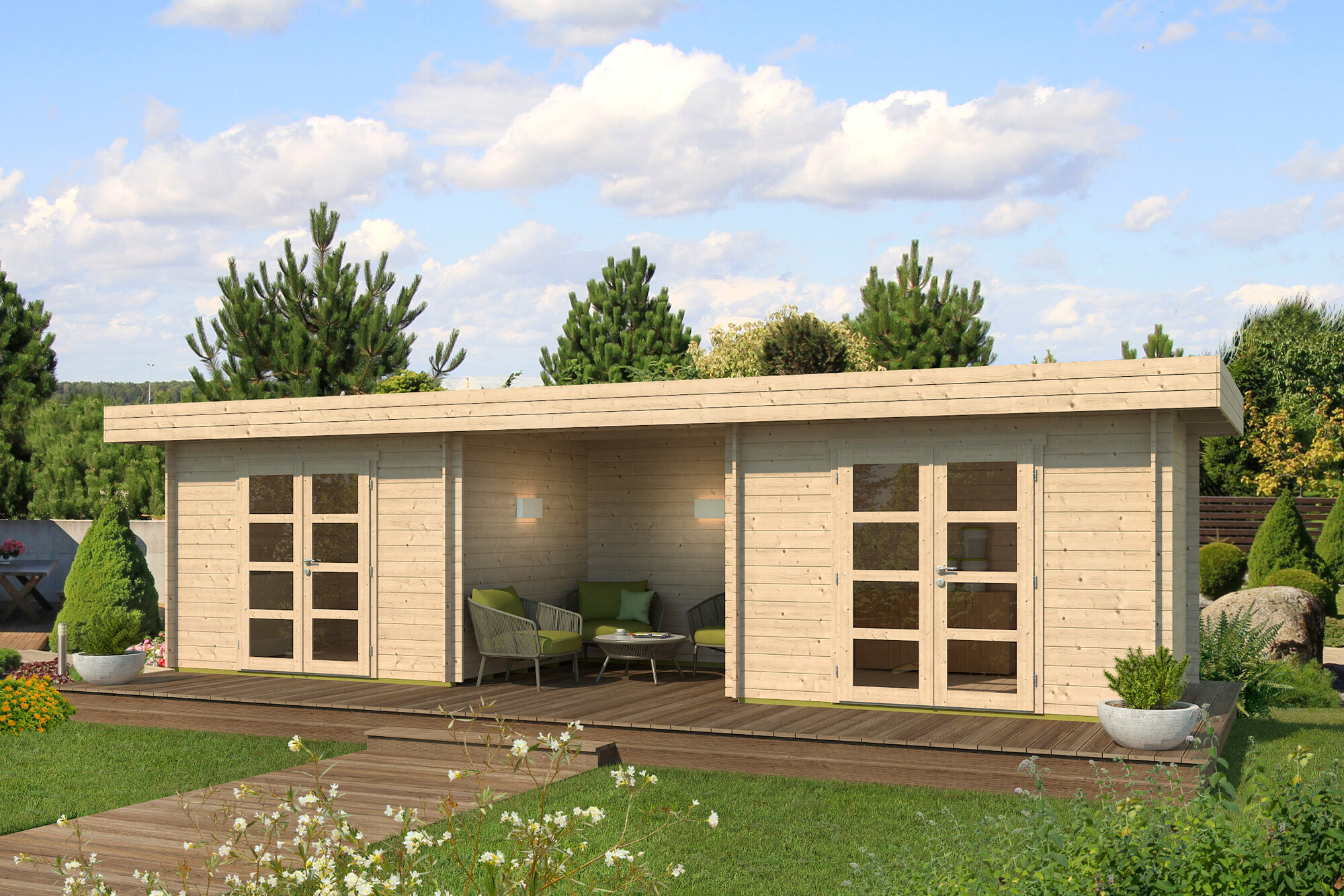 Fjordholz Holzgartenhaus Modell Johann 44 | 6x3m Unkategorisiert online kaufen Fjordholz Holzgartenhaus Modell Johann 44 | 6x3m Unkategorisiert online kaufen