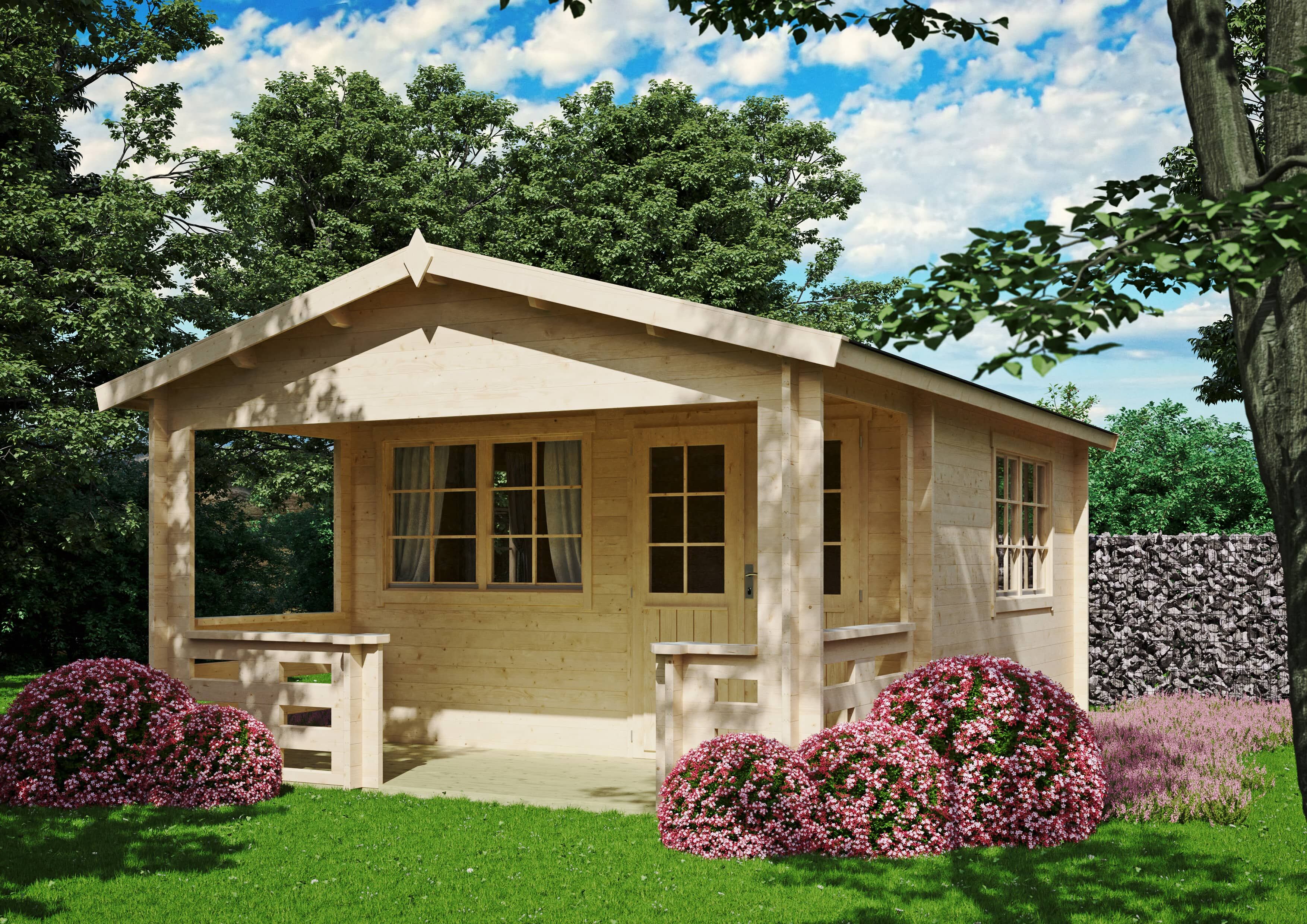 Fjordholz Holzgartenhaus Modell Johnny 44 A | 6x4m