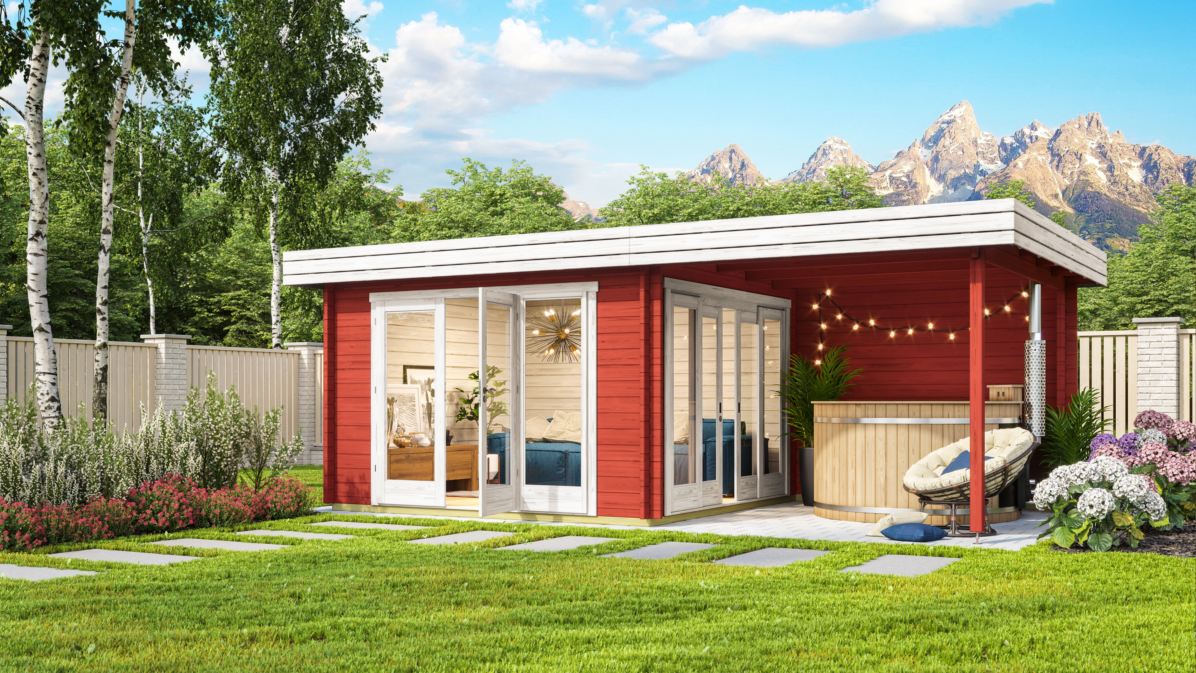 Fjordholz Holzgartenhaus Modell Karensa 44 | 4x3m Unkategorisiert online kaufen