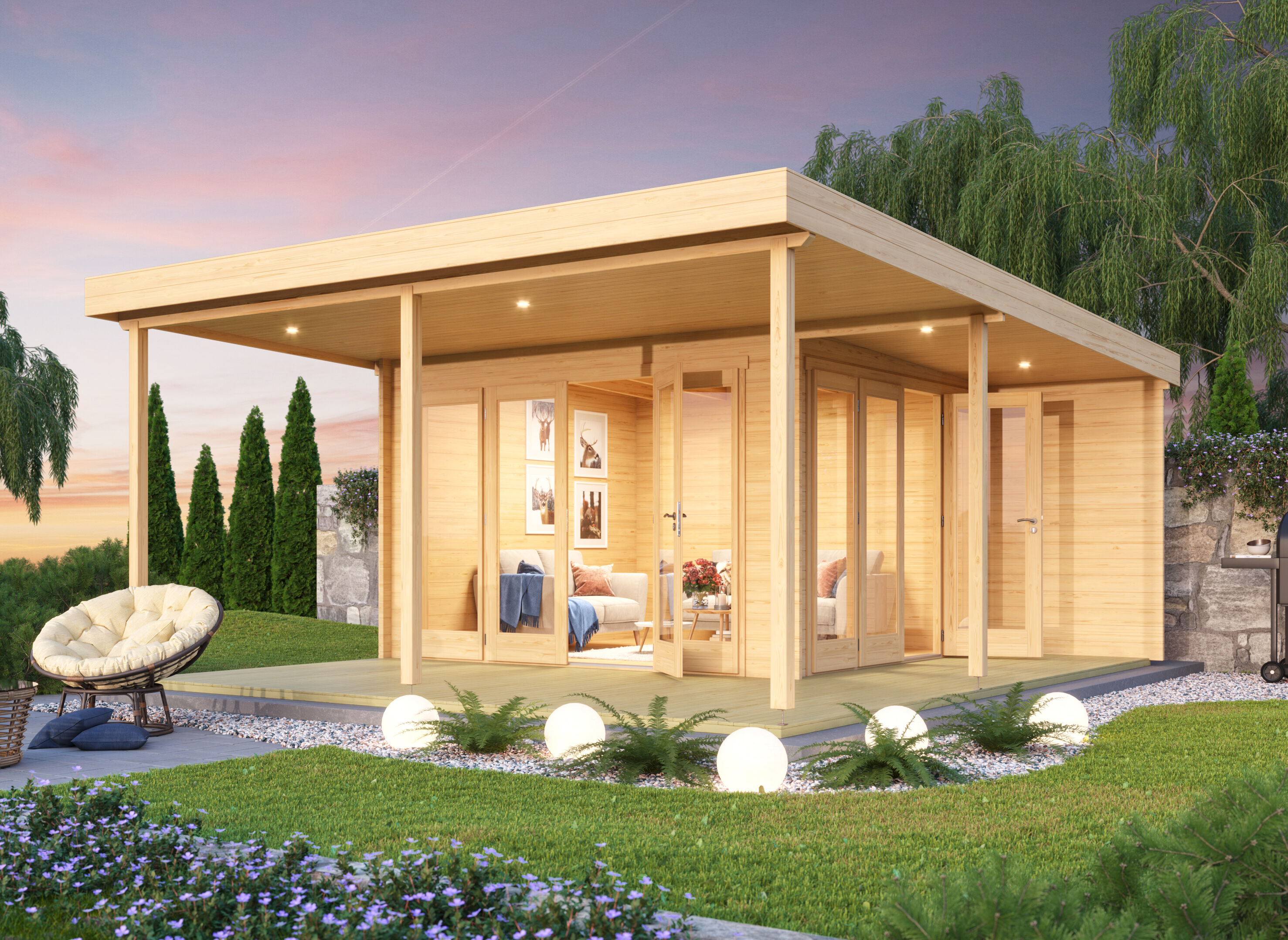Fjordholz Holzgartenhaus Modell Keno 70 | 8x6m Unkategorisiert online kaufen