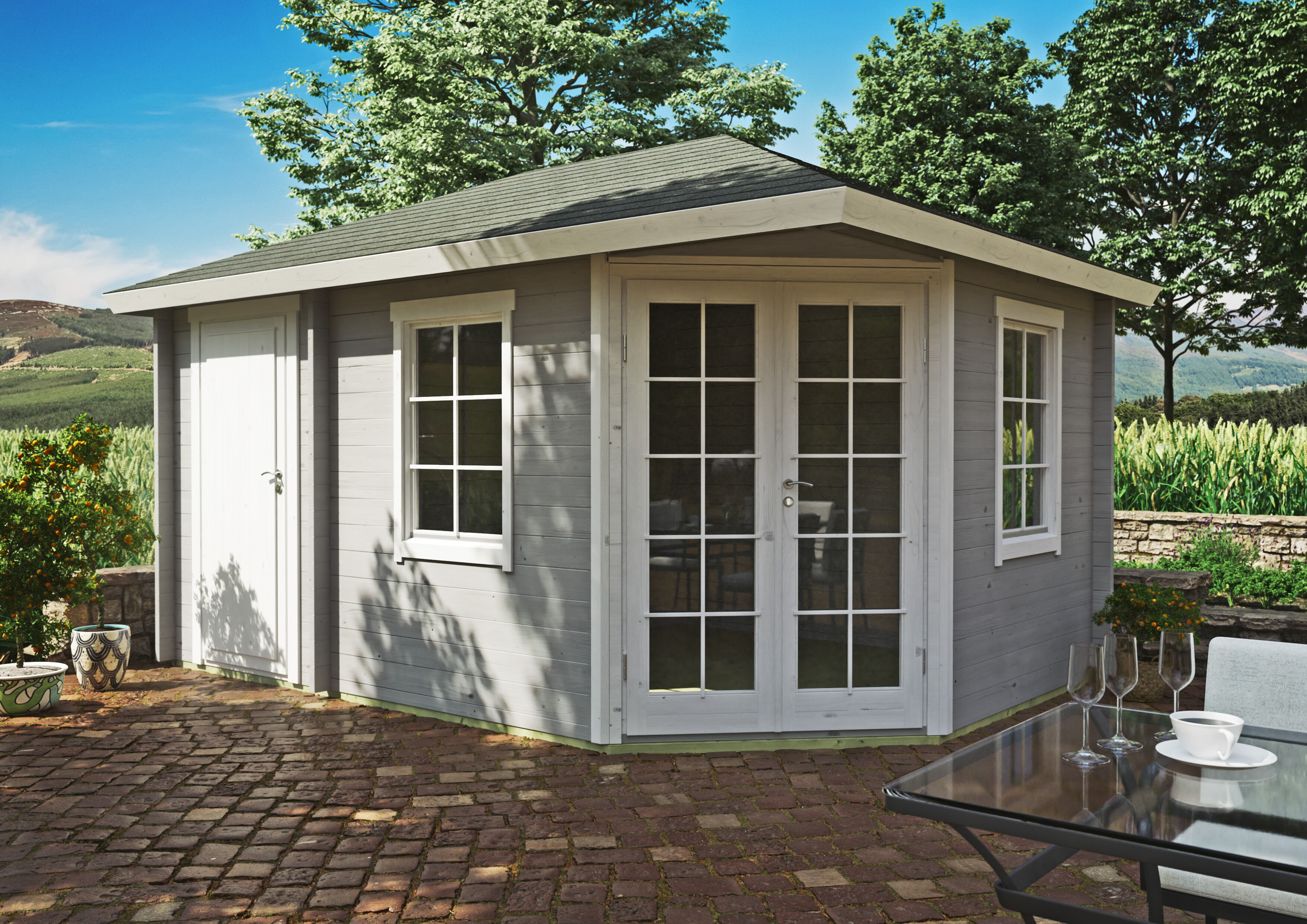 Fjordholz Holzgartenhaus Modell Kiano 70 B | 5x4m Unkategorisiert online kaufen