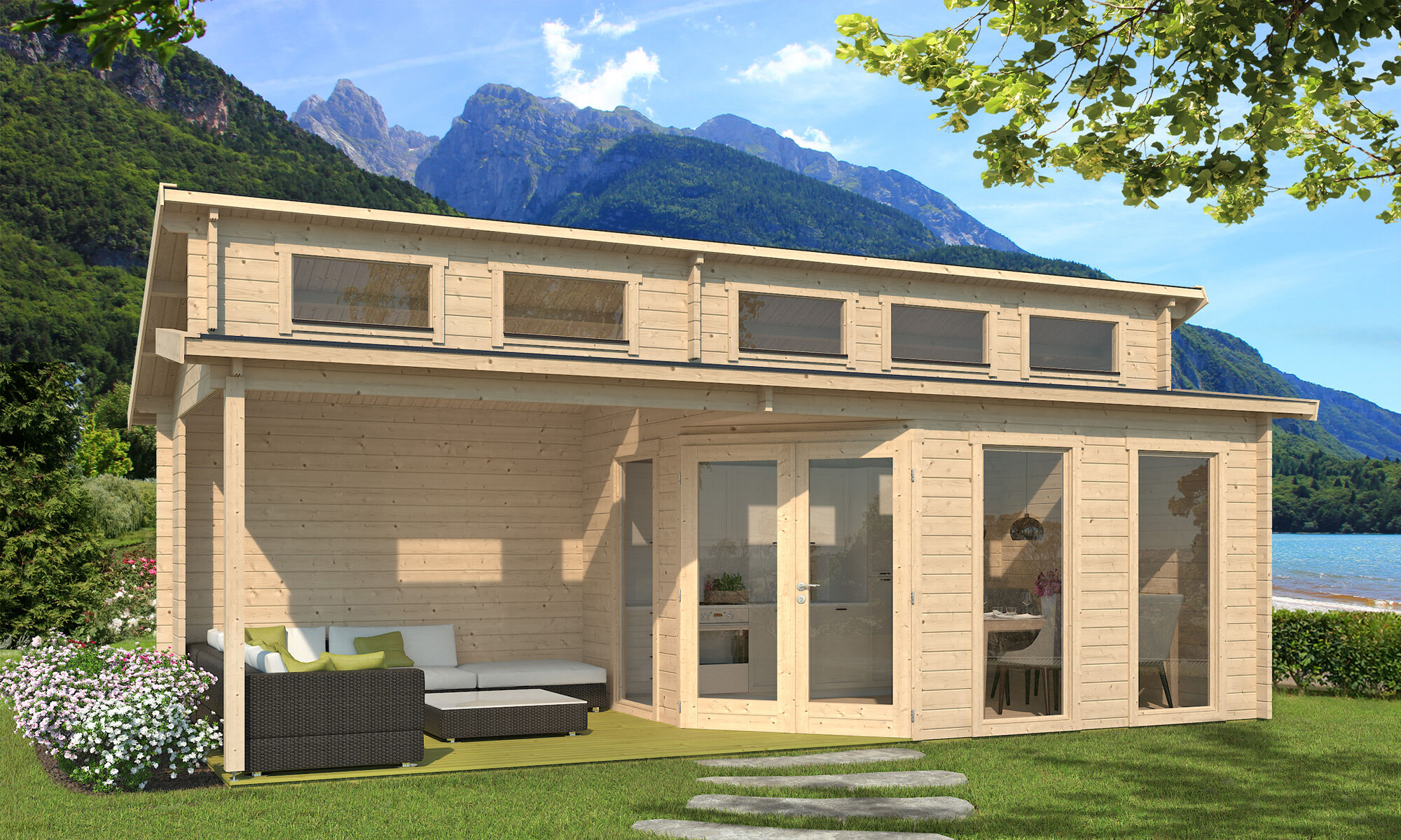 Fjordholz Holzgartenhaus Modell Kono 44 C Unkategorisiert online kaufen