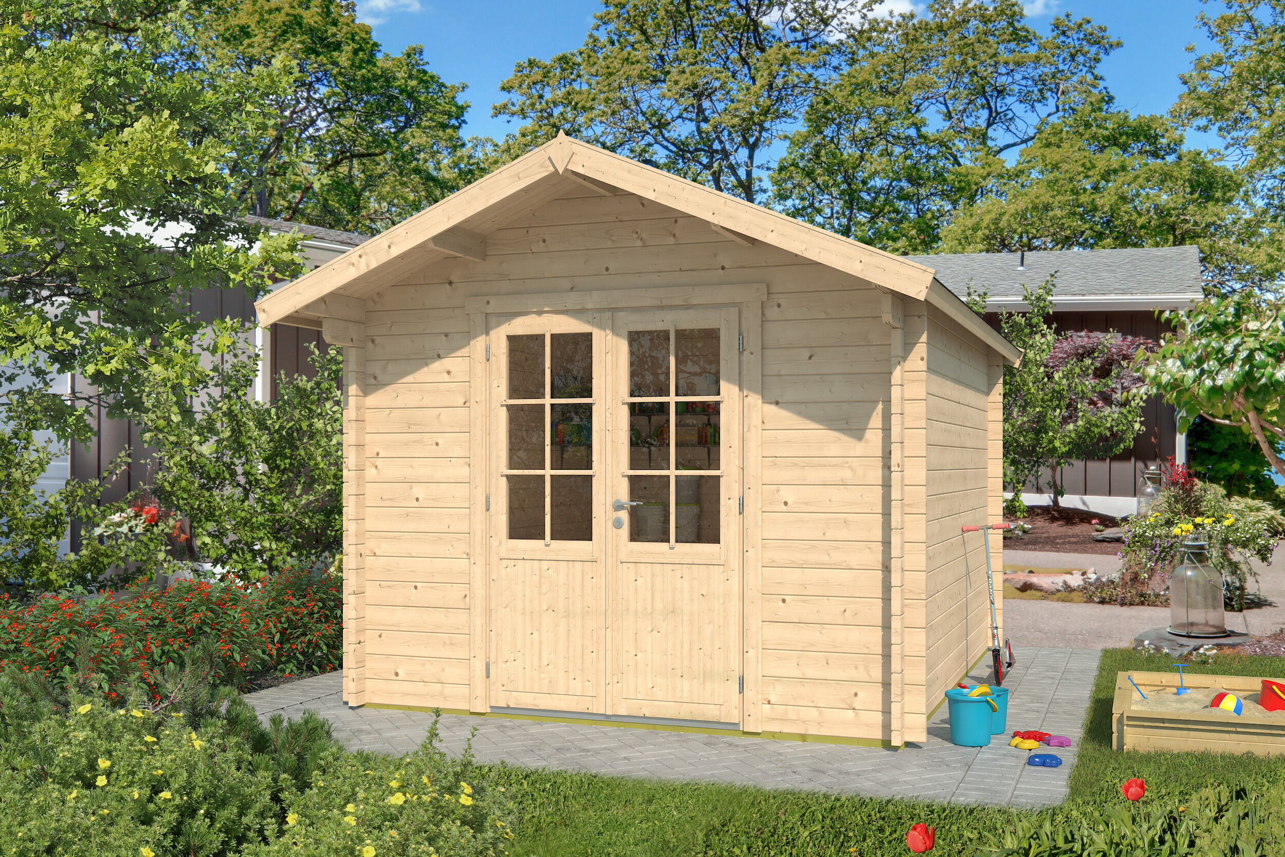 Fjordholz Holzgartenhaus Modell Lexi 44 F Premium | 3x3m Unkategorisiert online kaufen