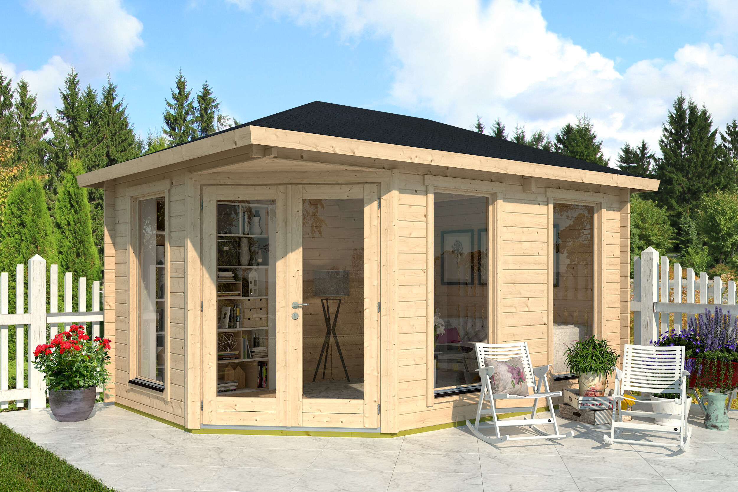 Fjordholz Holzgartenhaus Modell Lisa 44 B Modern | 5x4m Unkategorisiert online kaufen