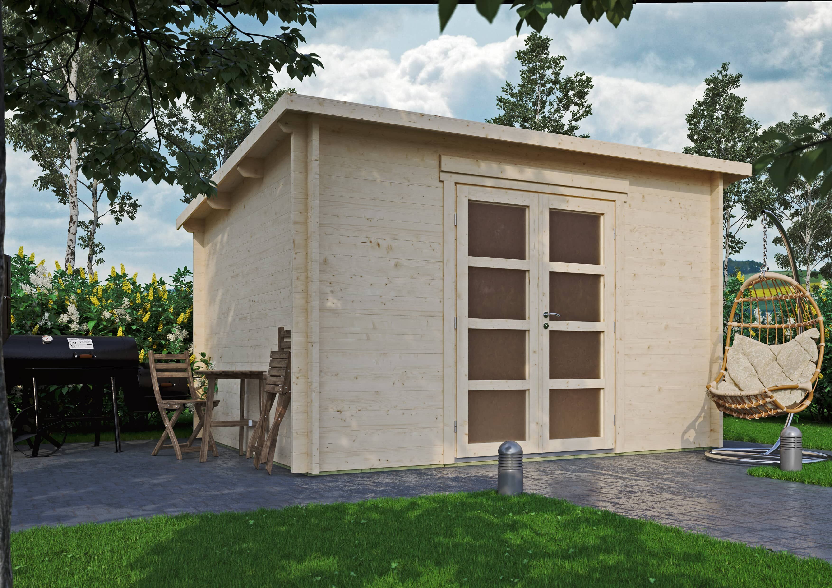 Fjordholz Holzgartenhaus Modell Max 44 G | 3x3m Unkategorisiert online kaufen