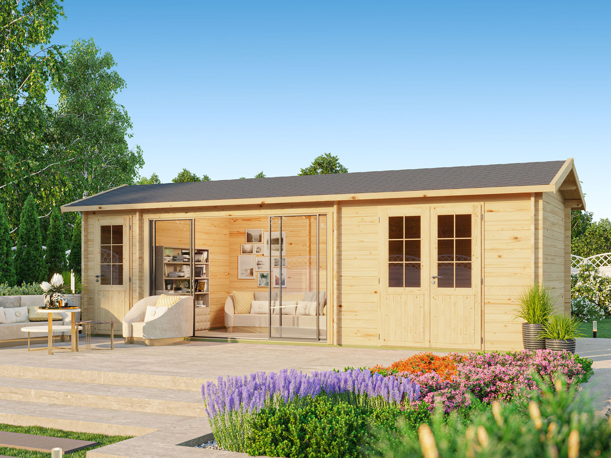 Fjordholz Holzgartenhaus Modell Mikelli 70 | 7x4m Unkategorisiert online kaufen