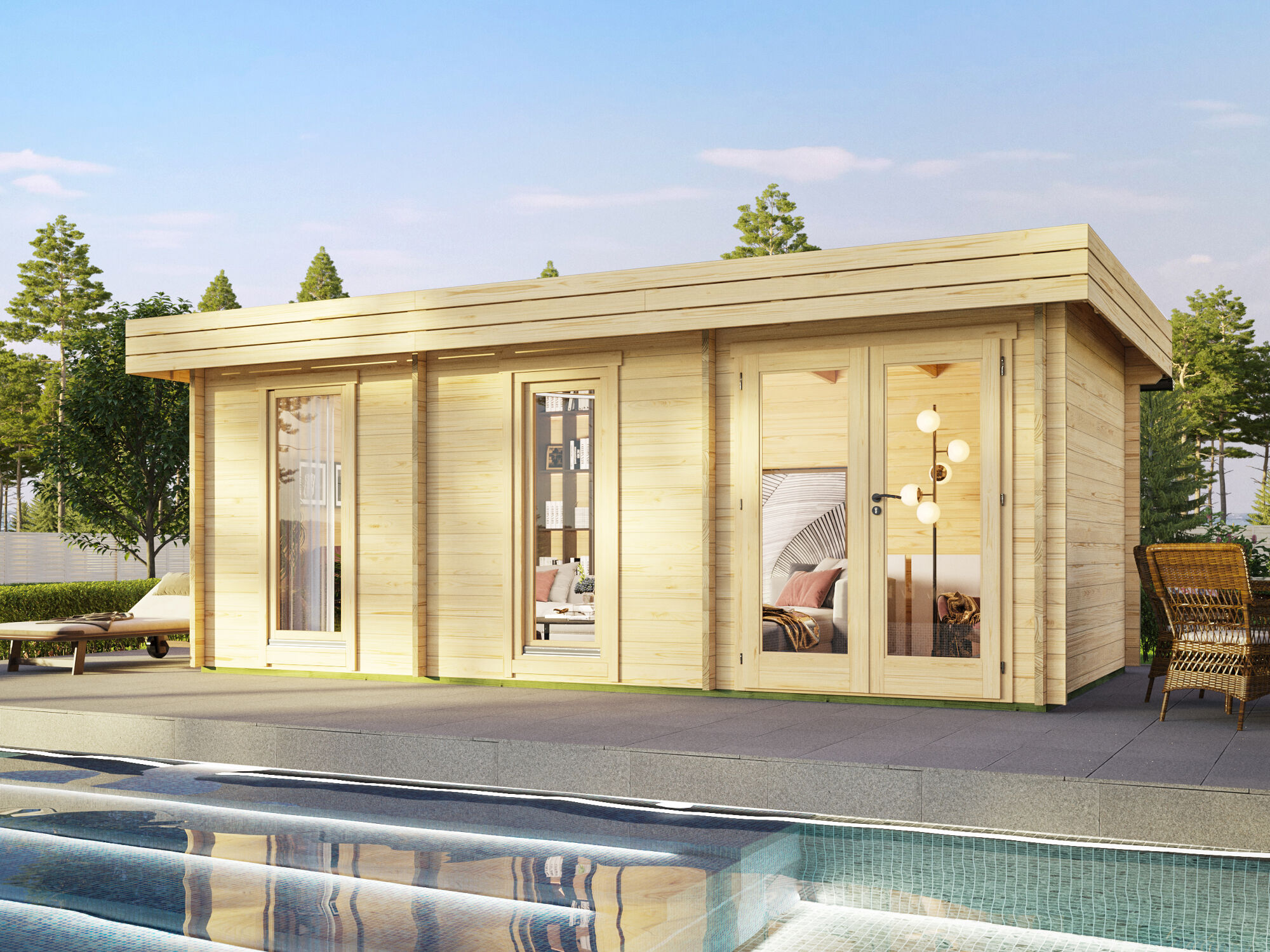 Fjordholz Holzgartenhaus Modell Miriam 44 C Modern | 6x3m Unkategorisiert online kaufen