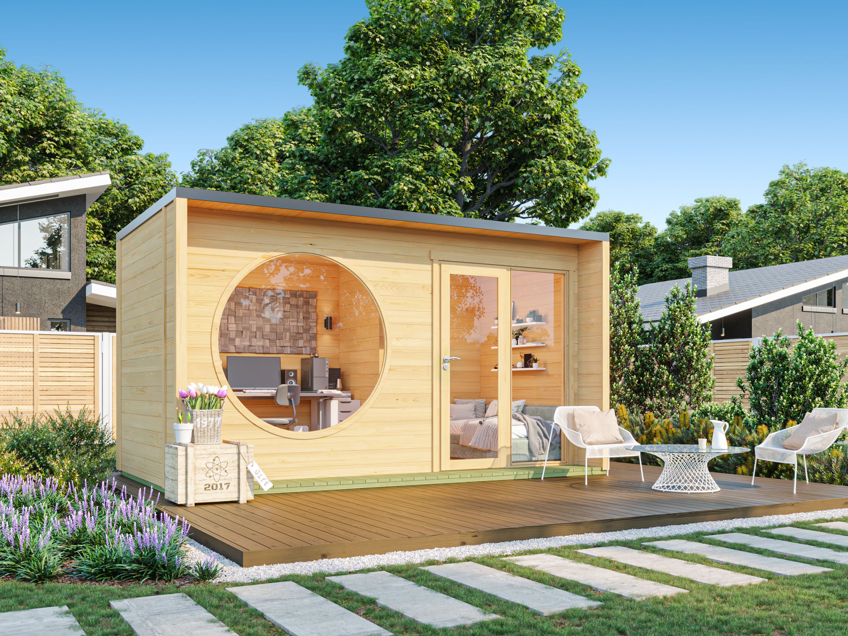Fjordholz Holzgartenhaus Modell Office Box Größe M nat | 6x4m Unkategorisiert online kaufen