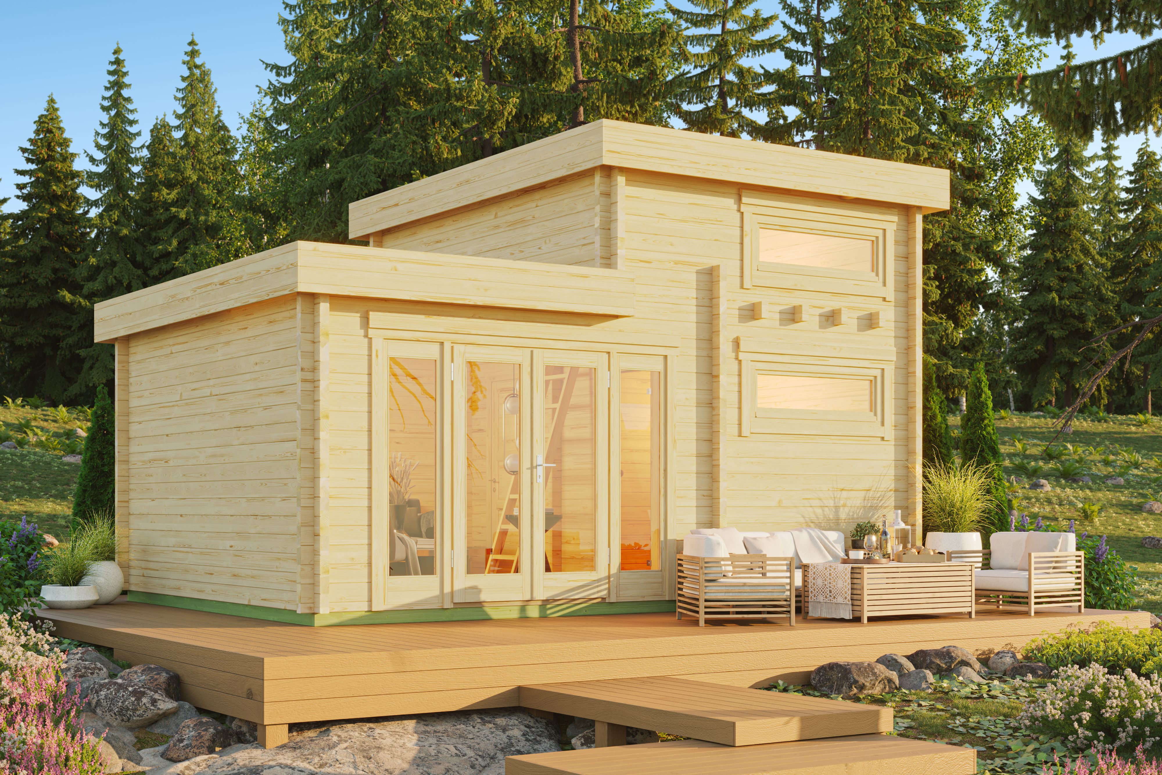 Fjordholz Holzgartenhaus Modell Olymp 70 | 6x4m Unkategorisiert online kaufen