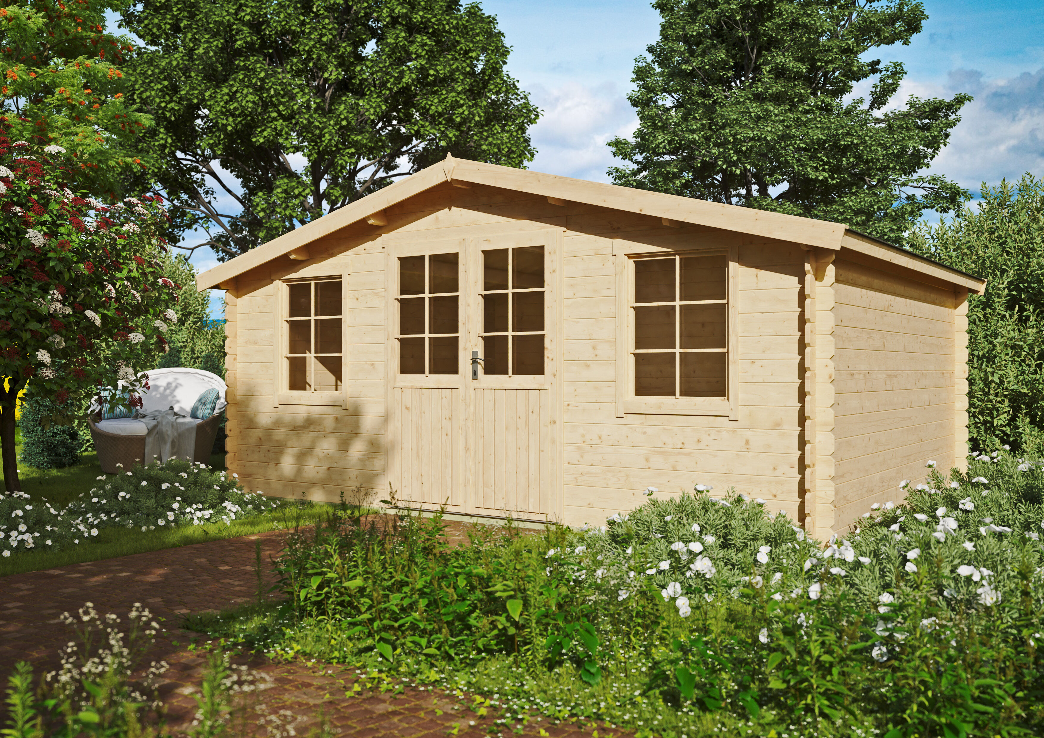 Fjordholz Holzgartenhaus Modell Ria 28 | 5x4m Unkategorisiert online kaufen Fjordholz Holzgartenhaus Modell Ria 28 | 5x4m Unkategorisiert online kaufen