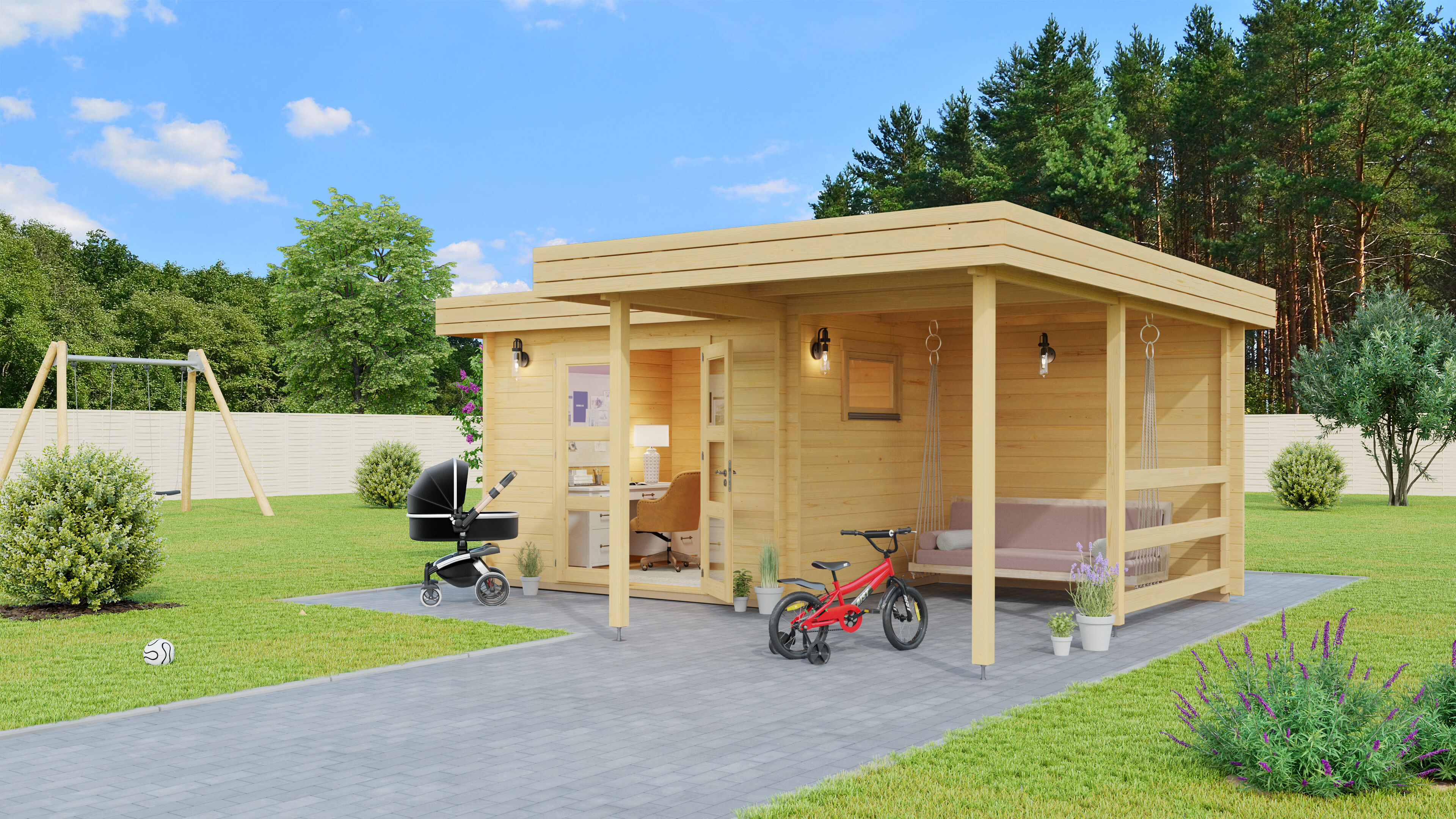 Fjordholz Holzgartenhaus Modell Roxana 44 | 6x5m Unkategorisiert online kaufen