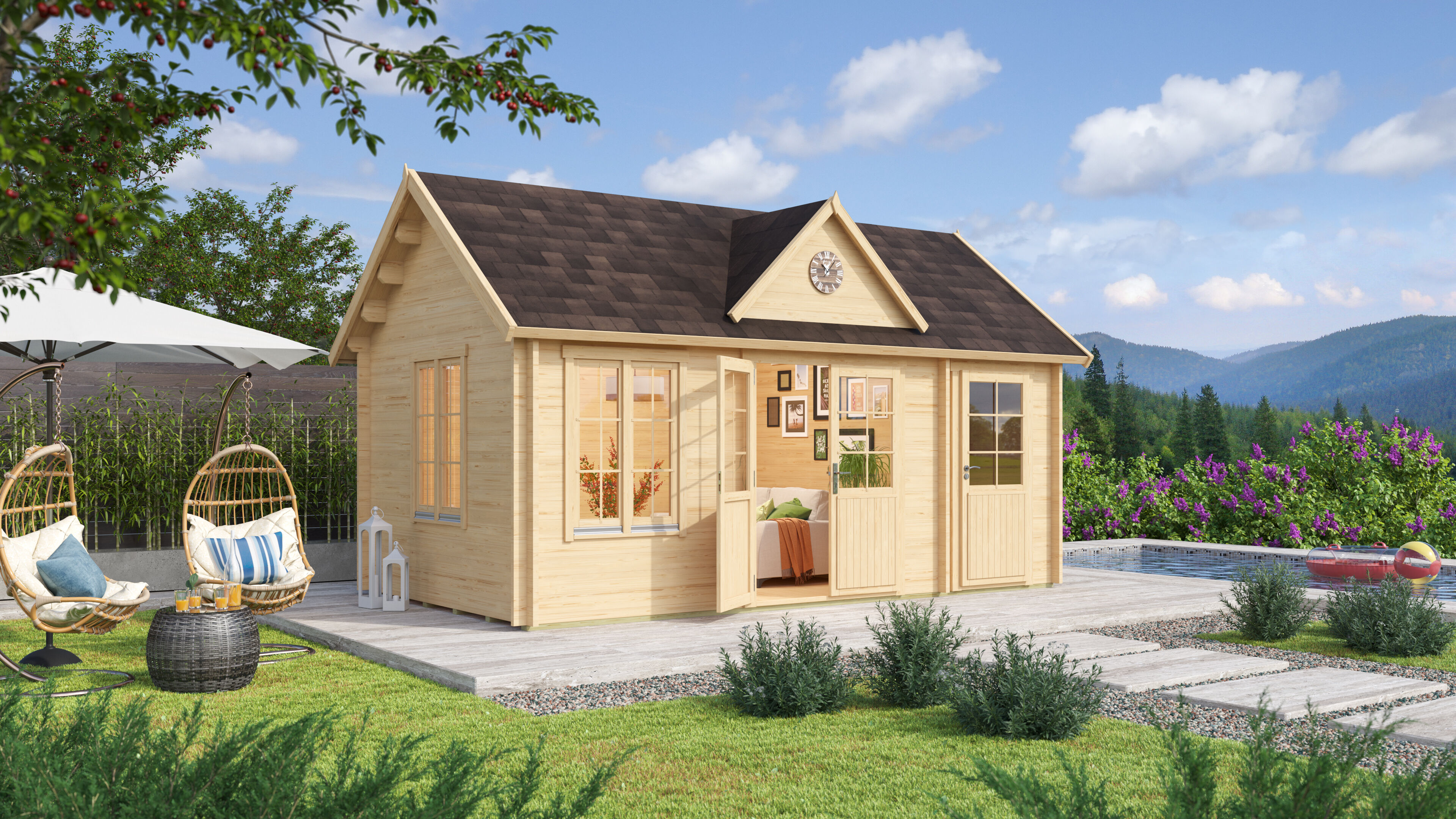 Fjordholz Holzgartenhaus Modell Teehaus Bradford 44 | 5x4m Unkategorisiert online kaufen Fjordholz Holzgartenhaus Modell Teehaus Bradford 44 | 5x4m Unkategorisiert online kaufen