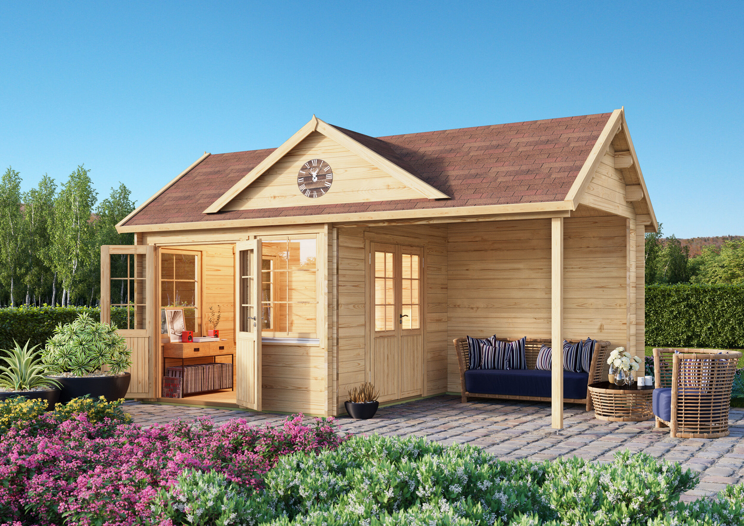 Fjordholz Holzgartenhaus Modell Teehaus Kirkless 70 | 6x3m Unkategorisiert online kaufen