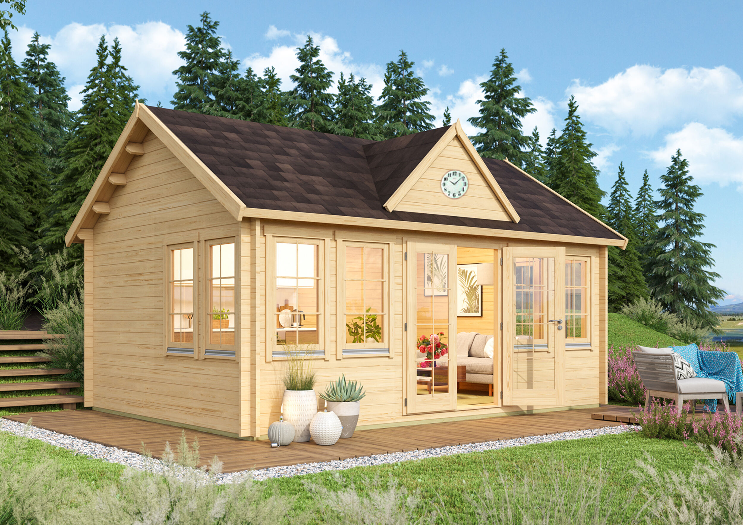 Fjordholz Holzgartenhaus Modell Teehaus Leeds 44 | 5x4m Unkategorisiert online kaufen Fjordholz Holzgartenhaus Modell Teehaus Leeds 44 | 5x4m Unkategorisiert online kaufen