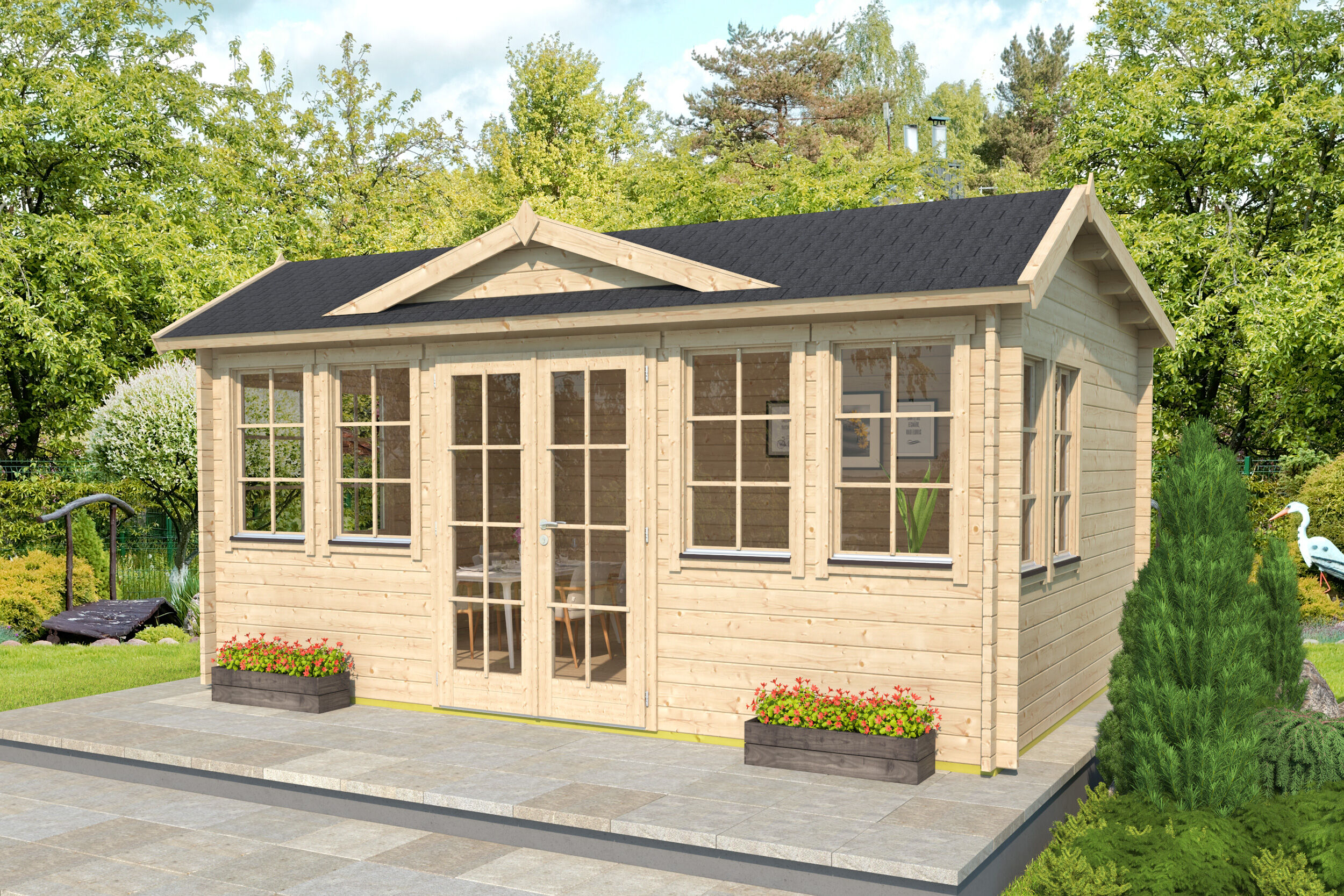 Fjordholz Holzgartenhaus Modell Teehaus Newcastle 70 | 5x4m Unkategorisiert online kaufen Fjordholz Holzgartenhaus Modell Teehaus Newcastle 70 | 5x4m Unkategorisiert online kaufen
