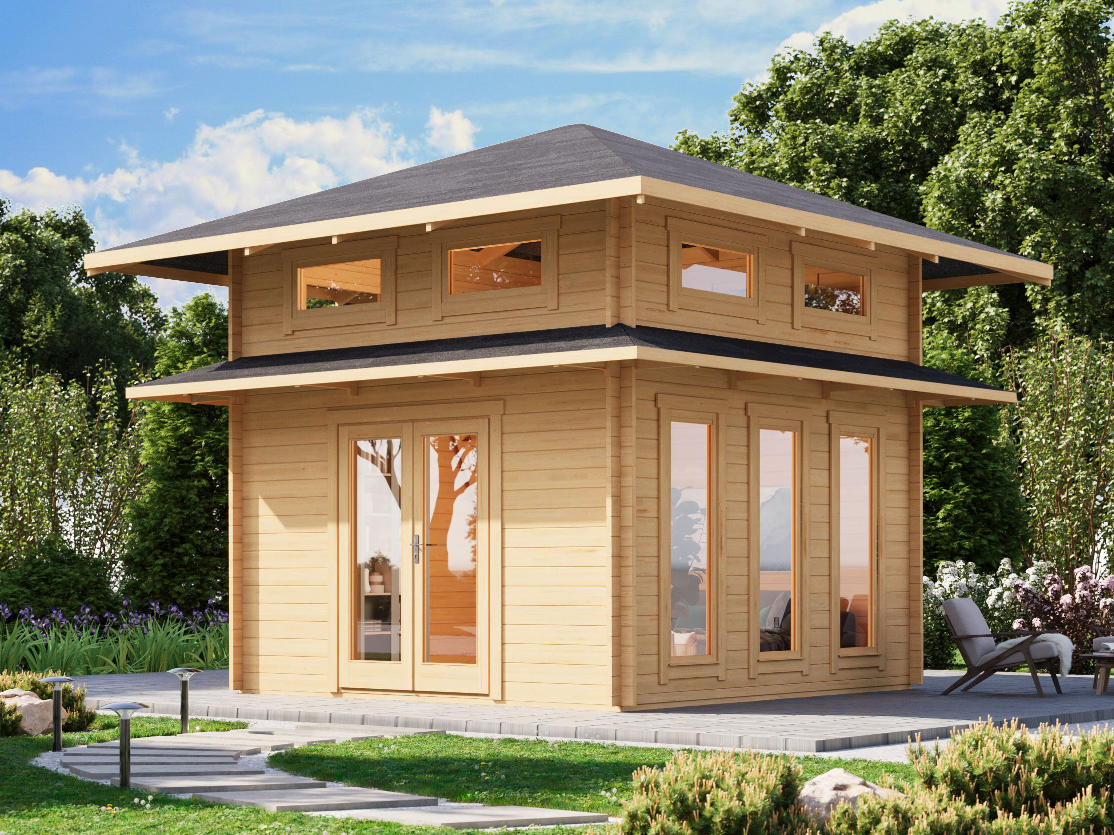 Fjordholz Holzgartenhaus Modell Toskana 44 | 4x4m Unkategorisiert online kaufen Fjordholz Holzgartenhaus Modell Toskana 44 | 4x4m Unkategorisiert online kaufen