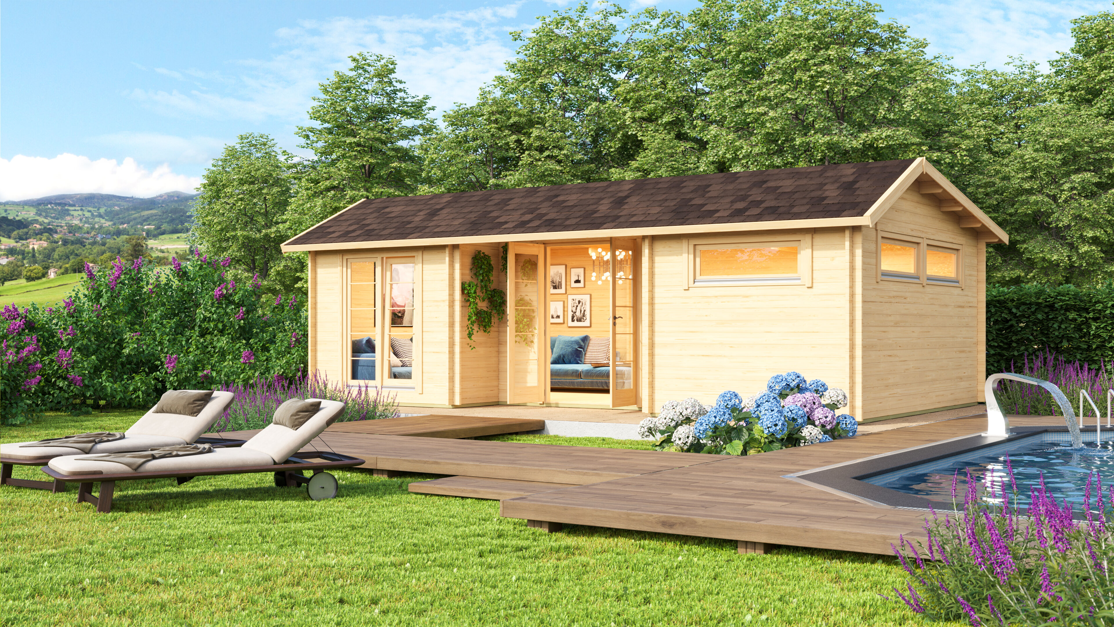 Fjordholz Holzgartenhaus Modell Uri 70 | 8x4m Unkategorisiert online kaufen Fjordholz Holzgartenhaus Modell Uri 70 | 8x4m Unkategorisiert online kaufen